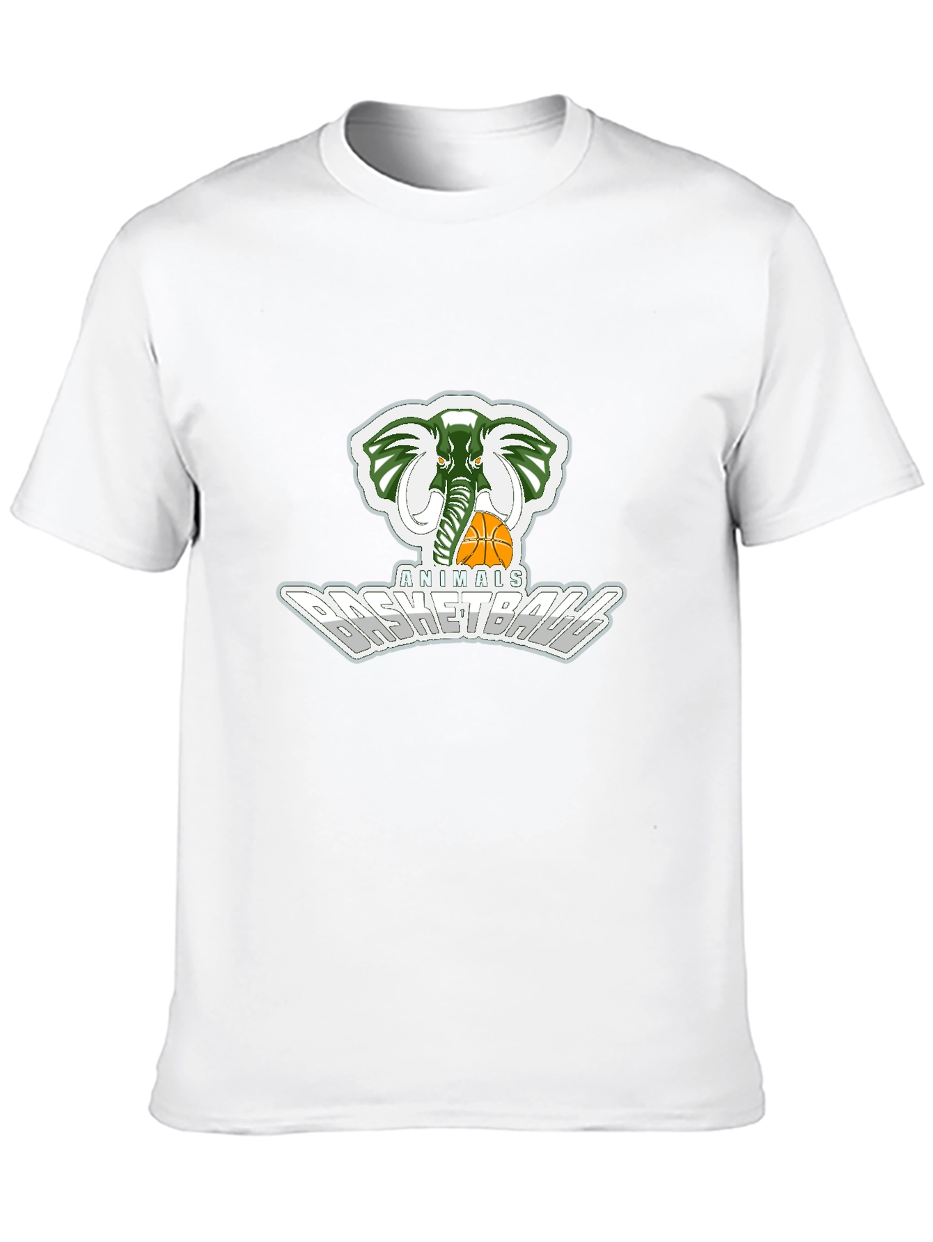 Animals Basketball T-Shirt - Elephant Design