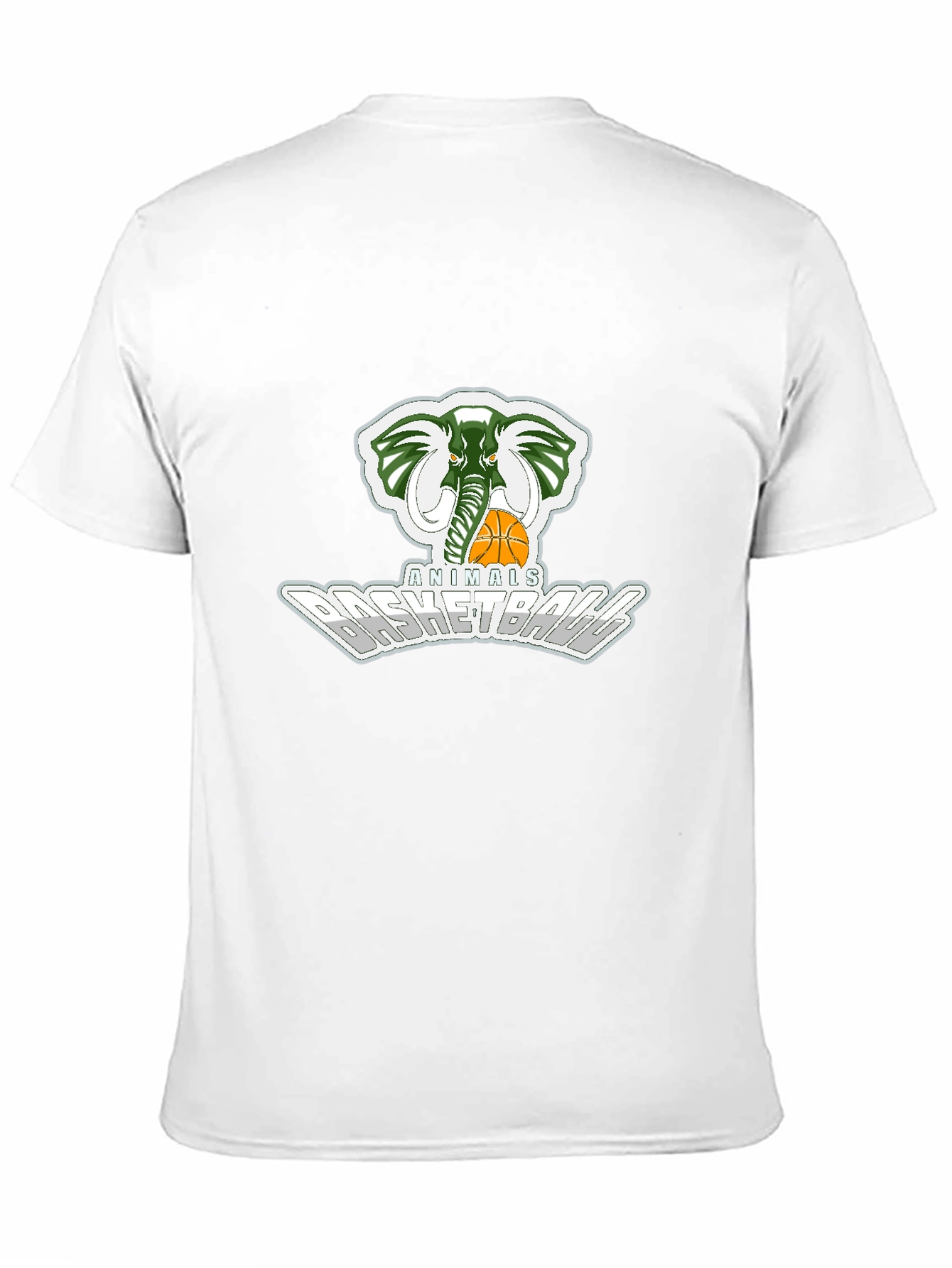 Animals Basketball T-Shirt - Elephant Design