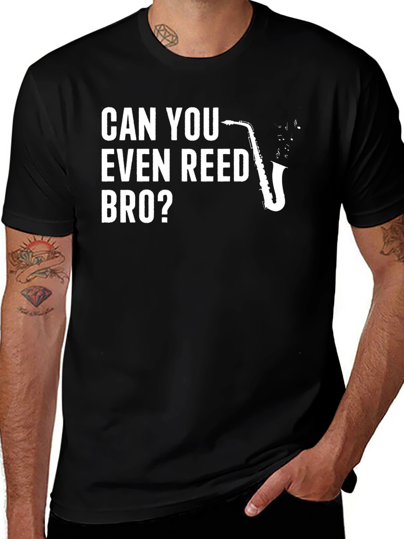 Can You Even Reed Bro? Saxophone T-Shirt