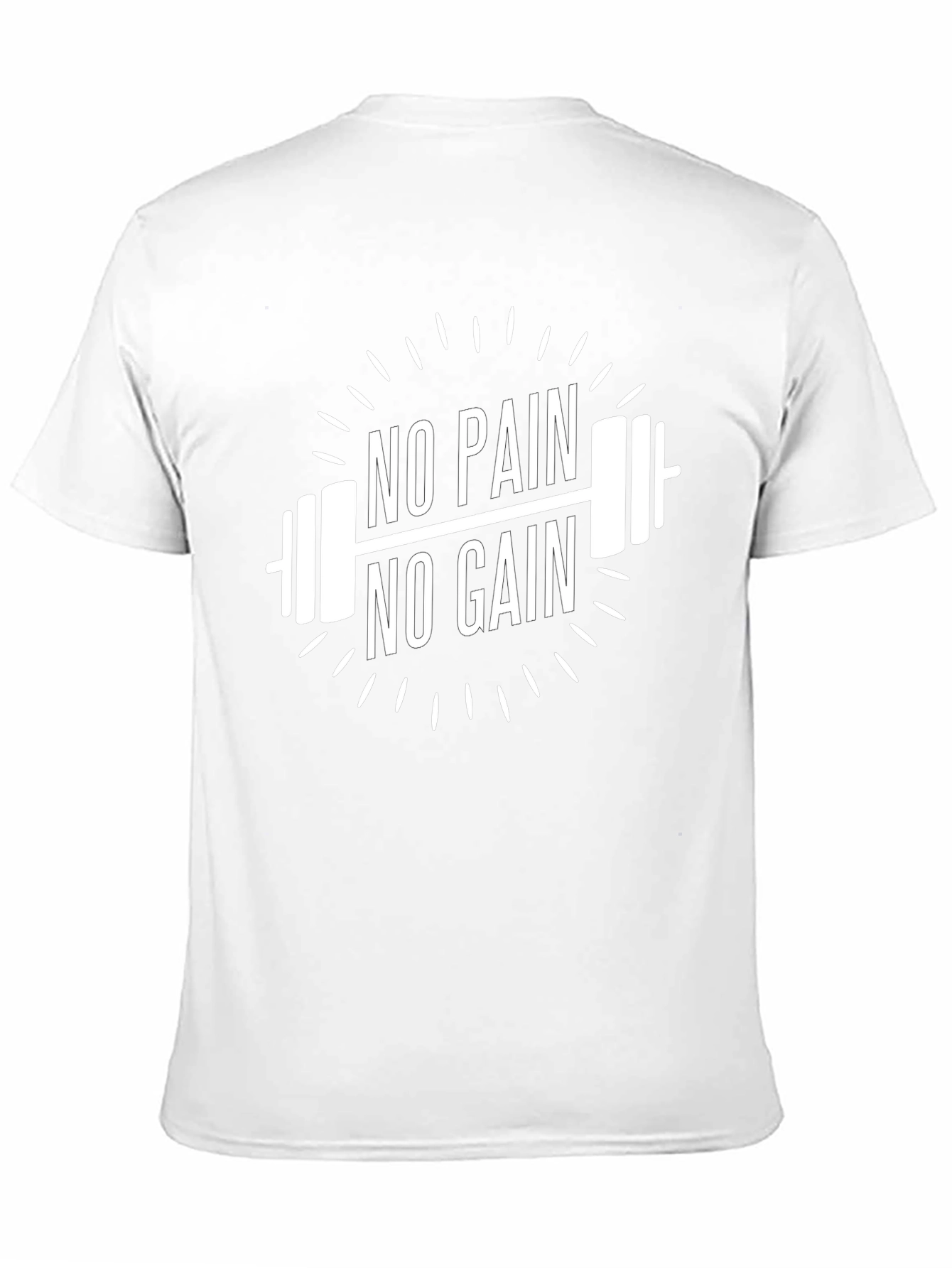 No Pain No Gain Black Graphic T-Shirt