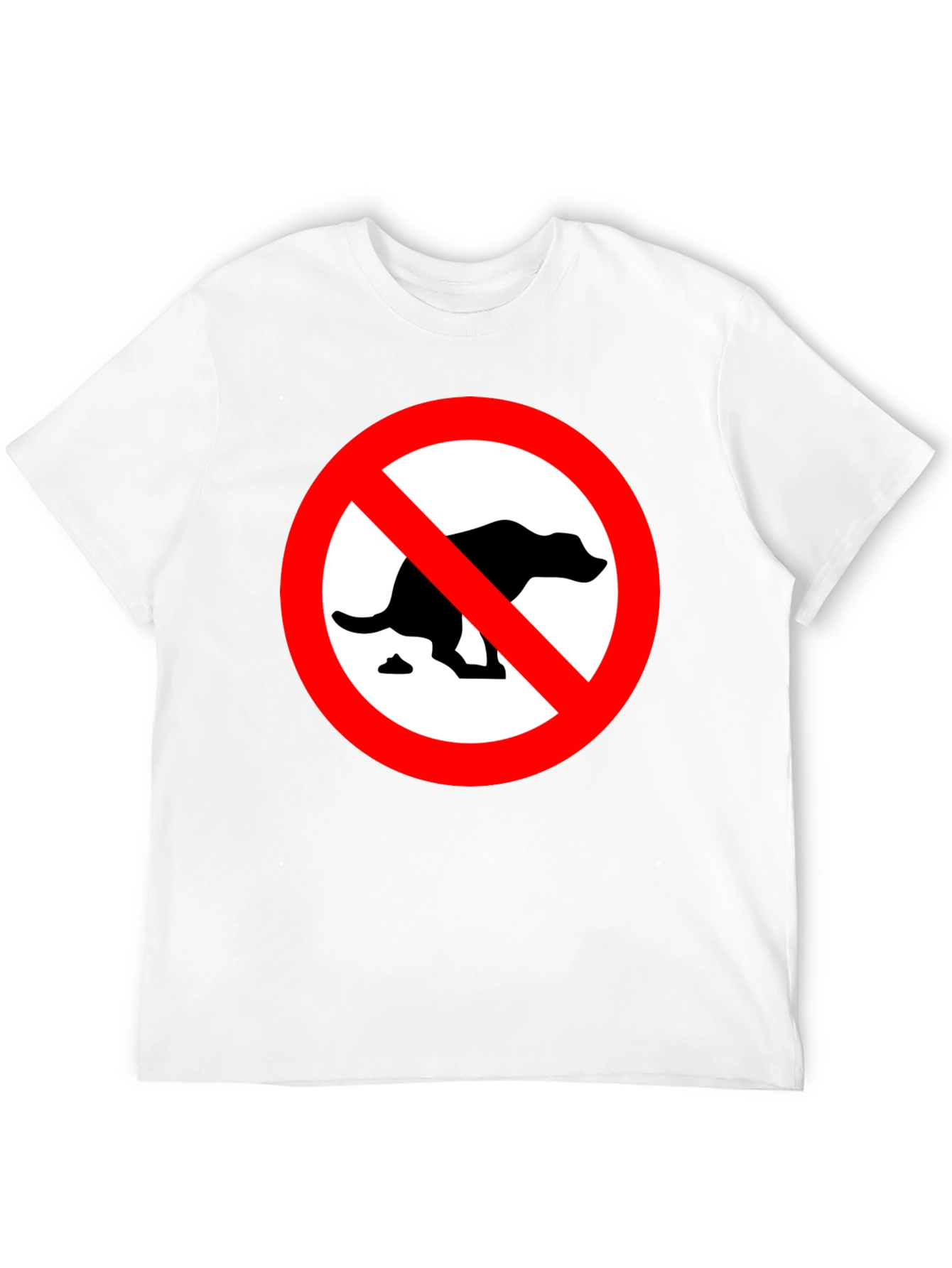 No Dog Poop T-Shirt - Novelty Graphic Tee
