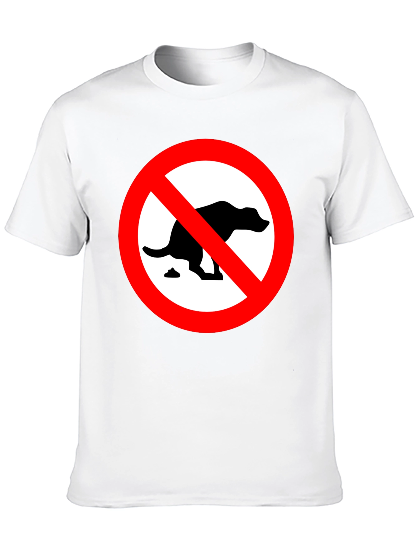 No Dog Poop T-Shirt - Novelty Graphic Tee