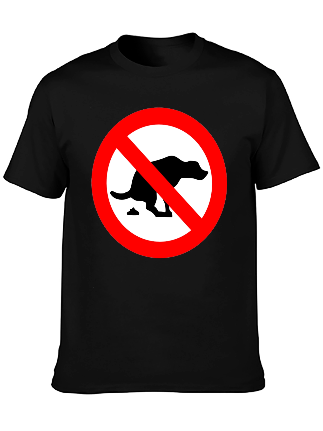 No Dog Poop T-Shirt - Novelty Graphic Tee