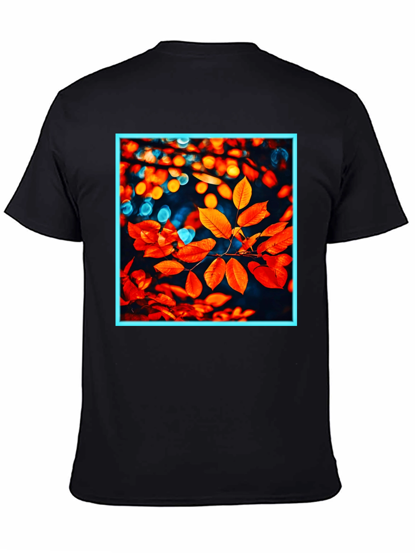 Autumn Leaves Graphic Tee - Stylish Nature Print