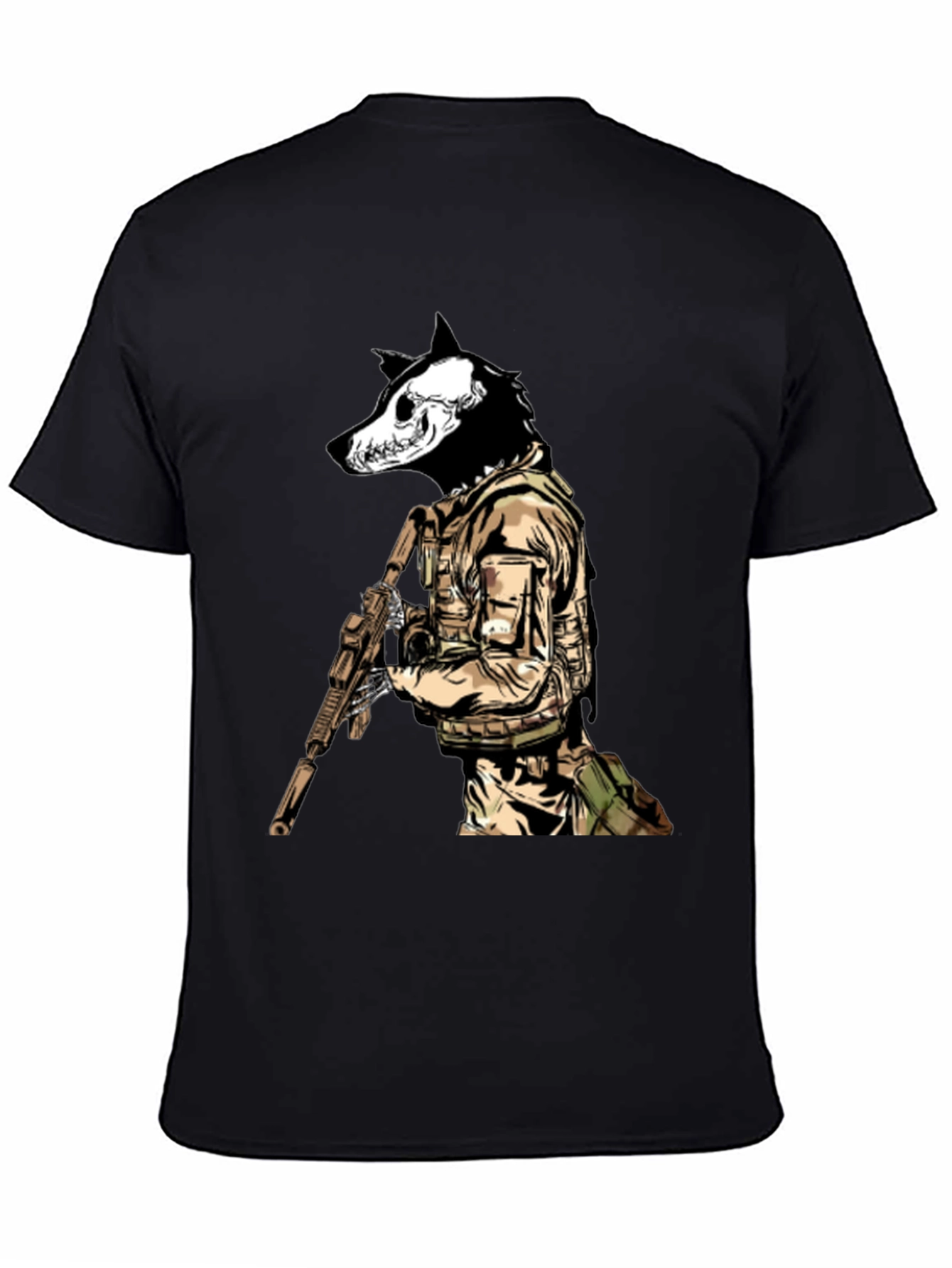Tactical Wolf T-Shirt - Military Style