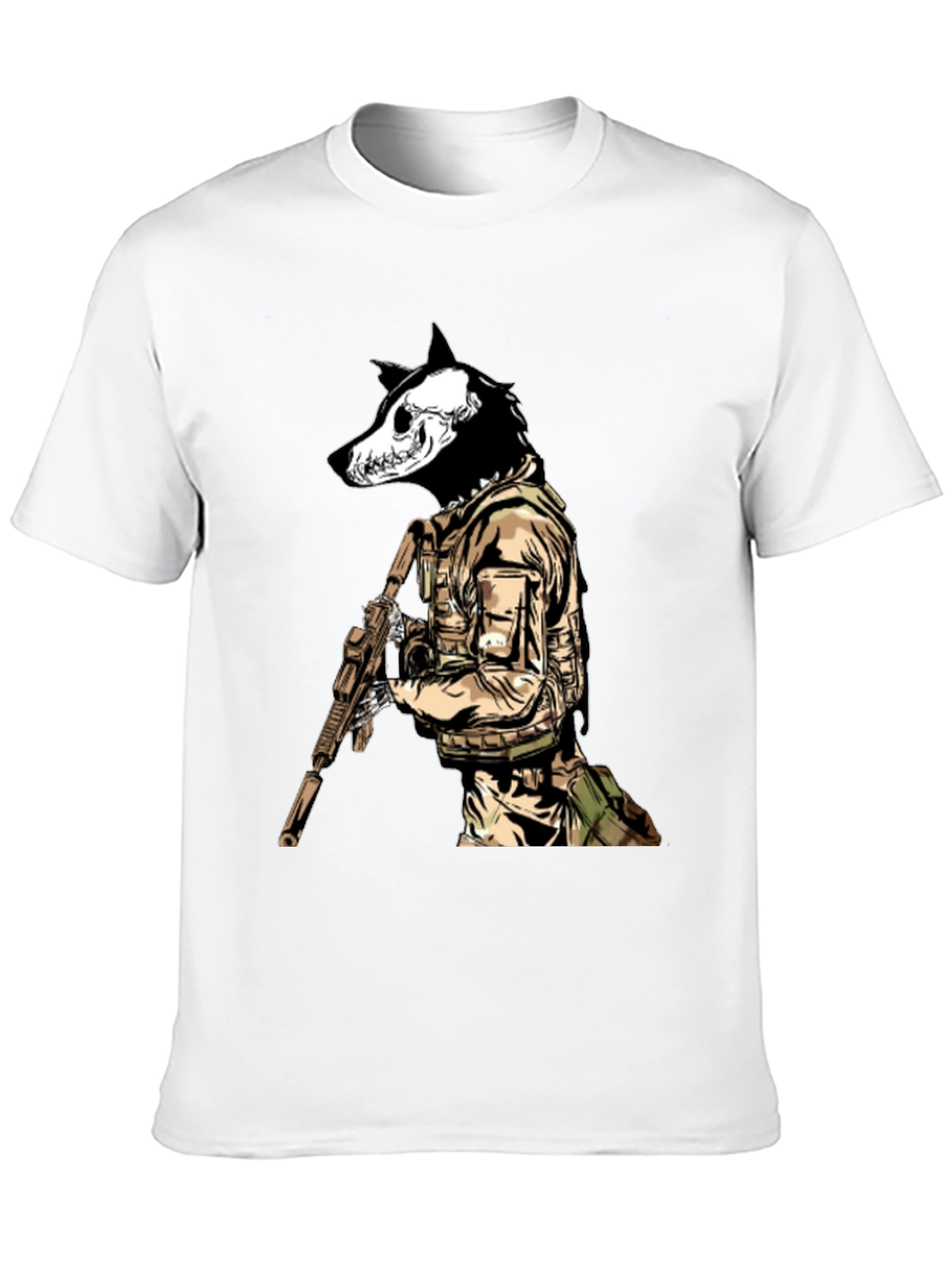Tactical Wolf T-Shirt - Military Style