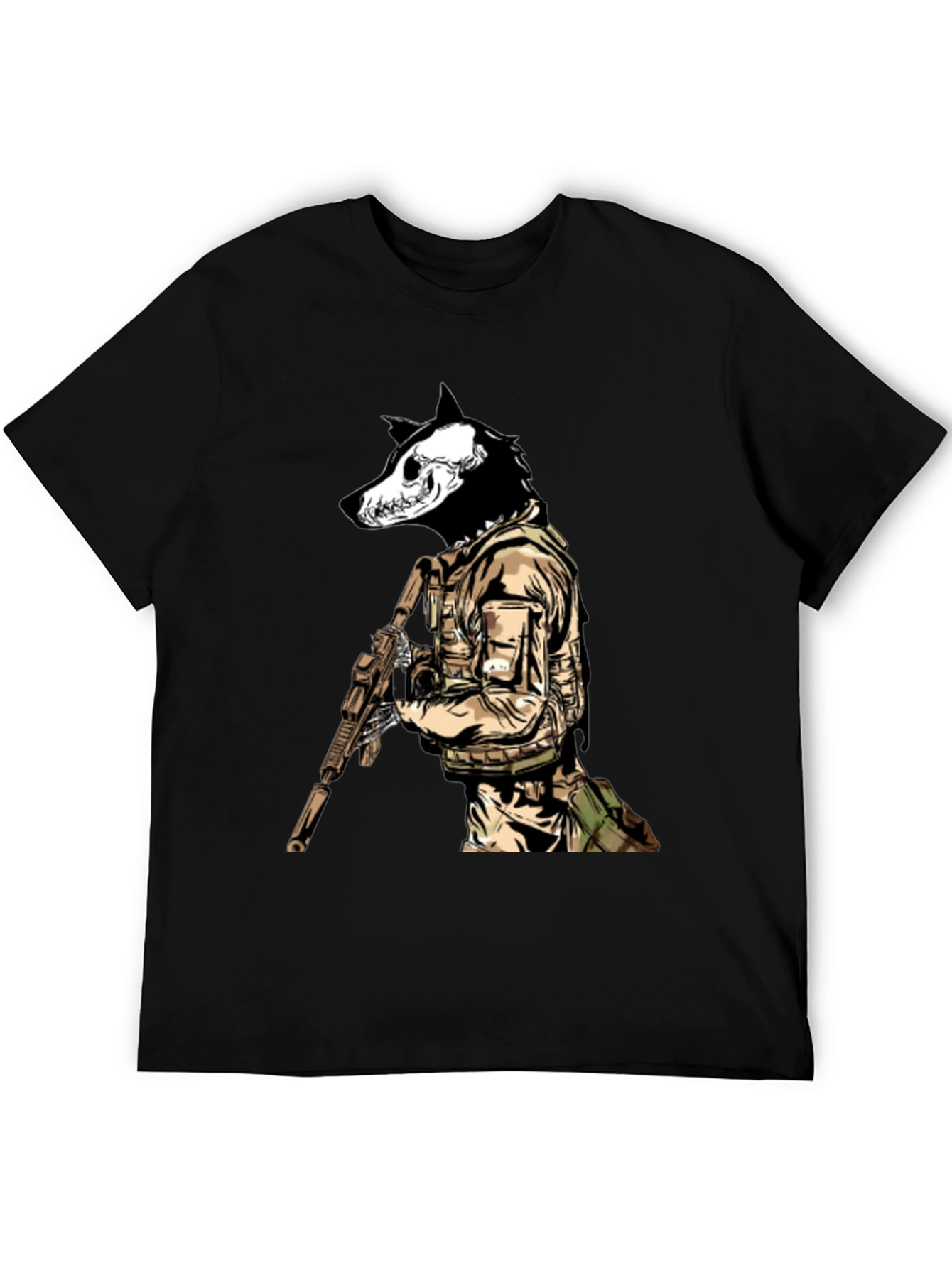 Tactical Wolf T-Shirt - Military Style