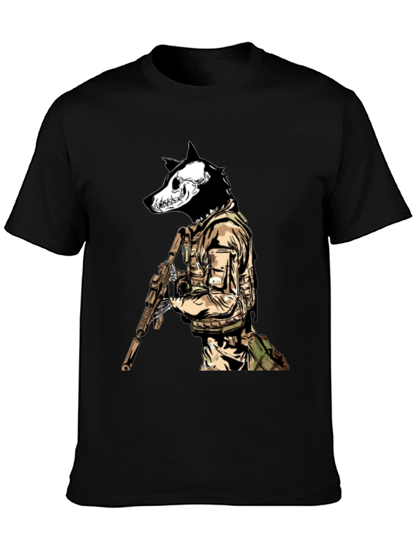 Tactical Wolf T-Shirt - Military Style