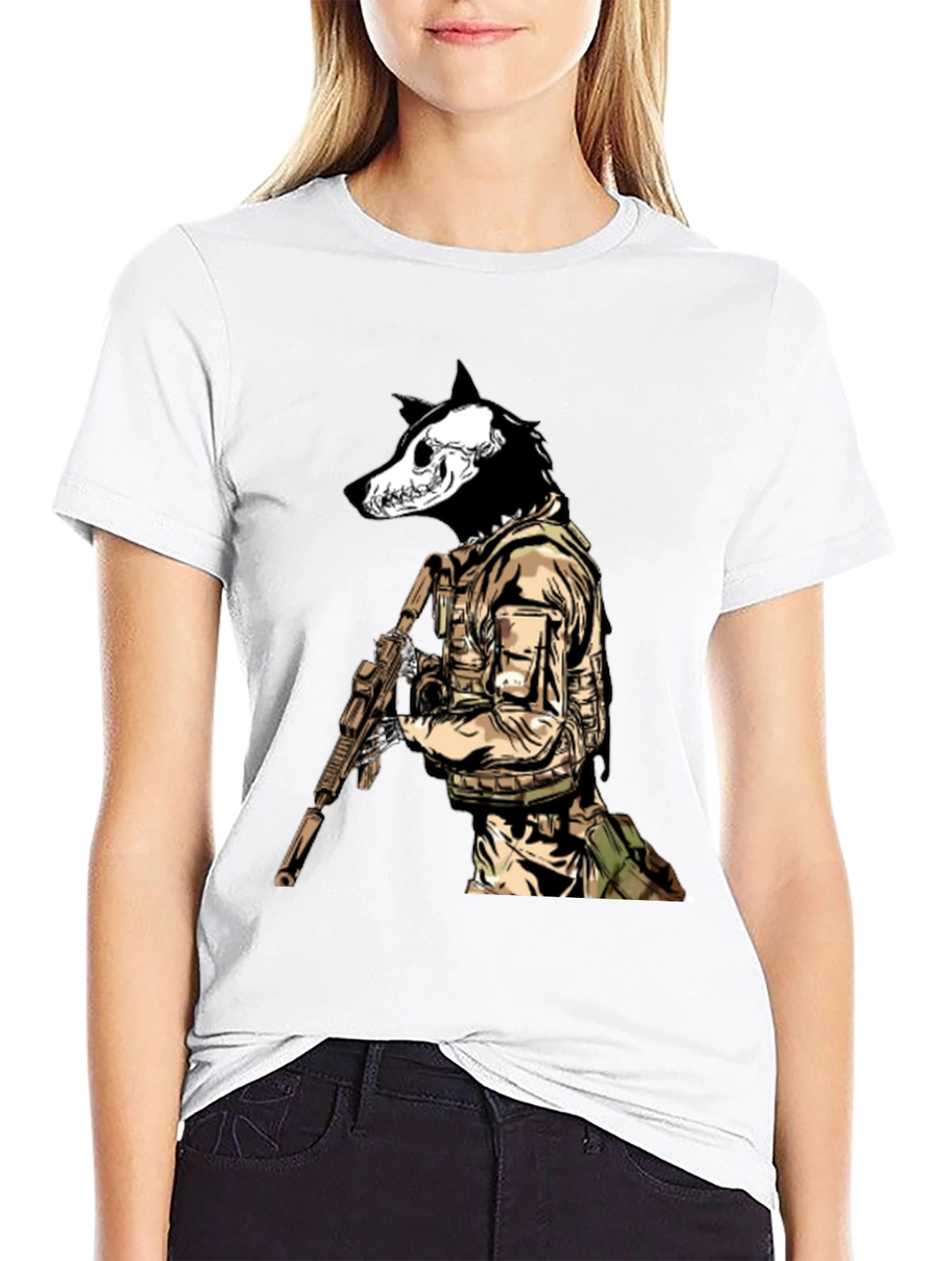 Tactical Wolf T-Shirt - Military Style