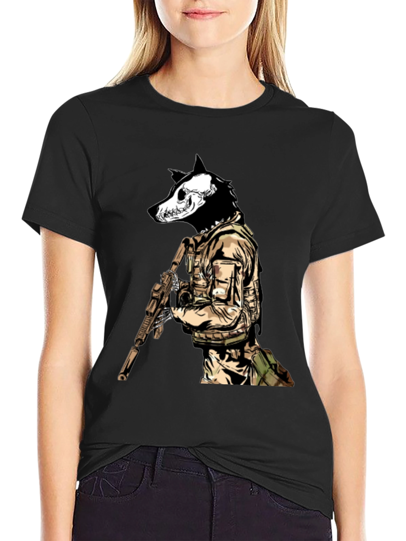 Tactical Wolf T-Shirt - Military Style