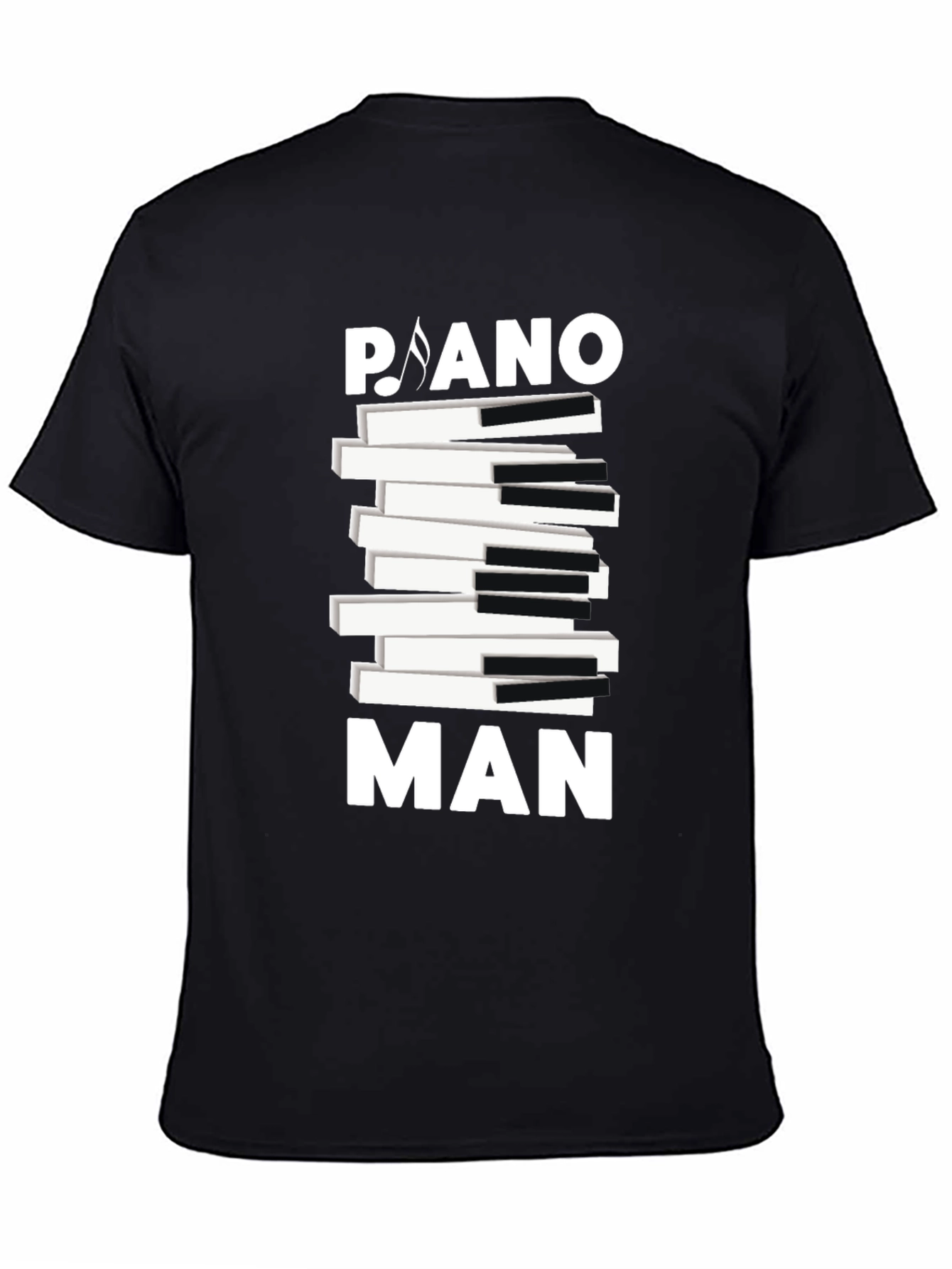 Piano Man Graphic Tee - Musical T-Shirt