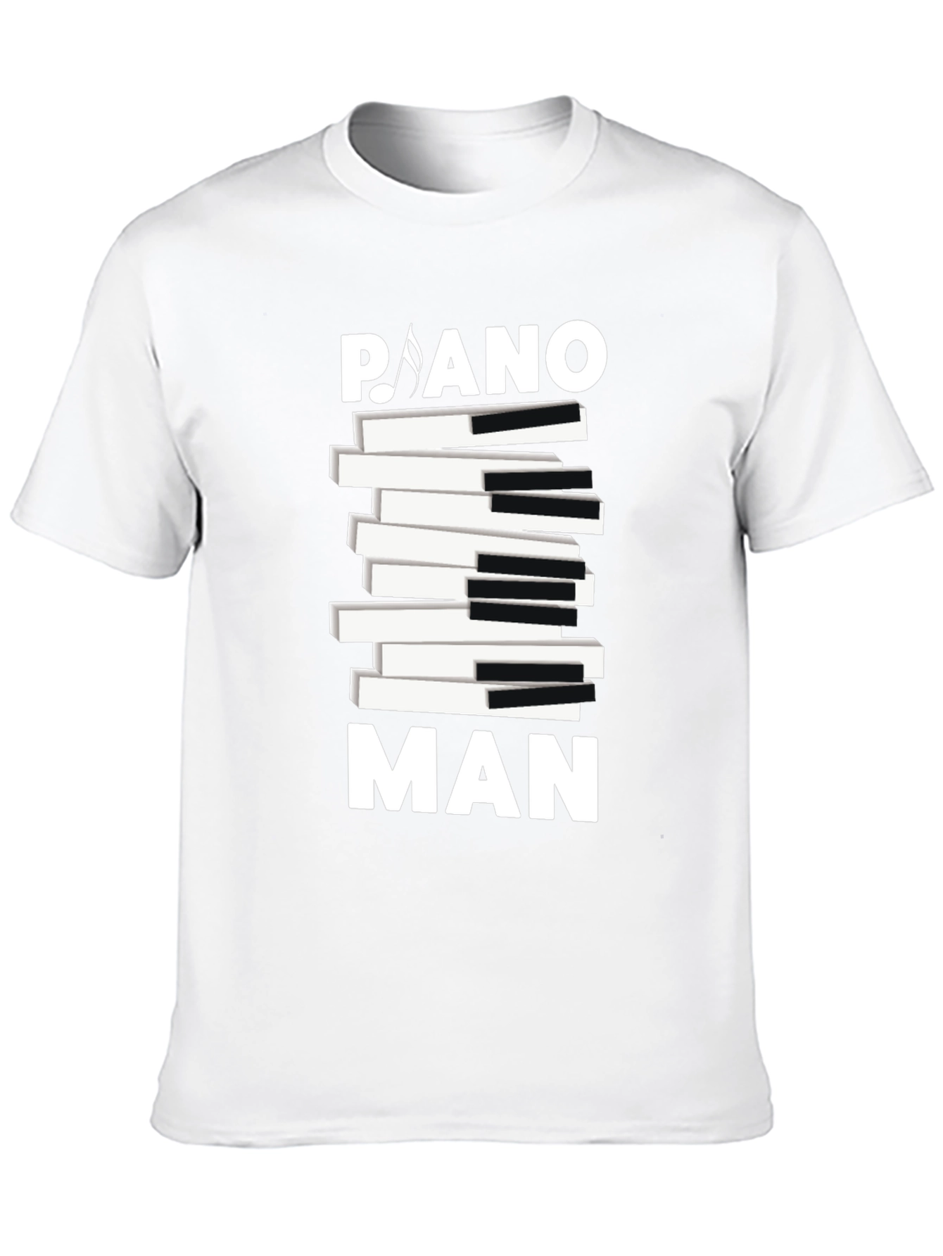 Piano Man Graphic Tee - Musical T-Shirt