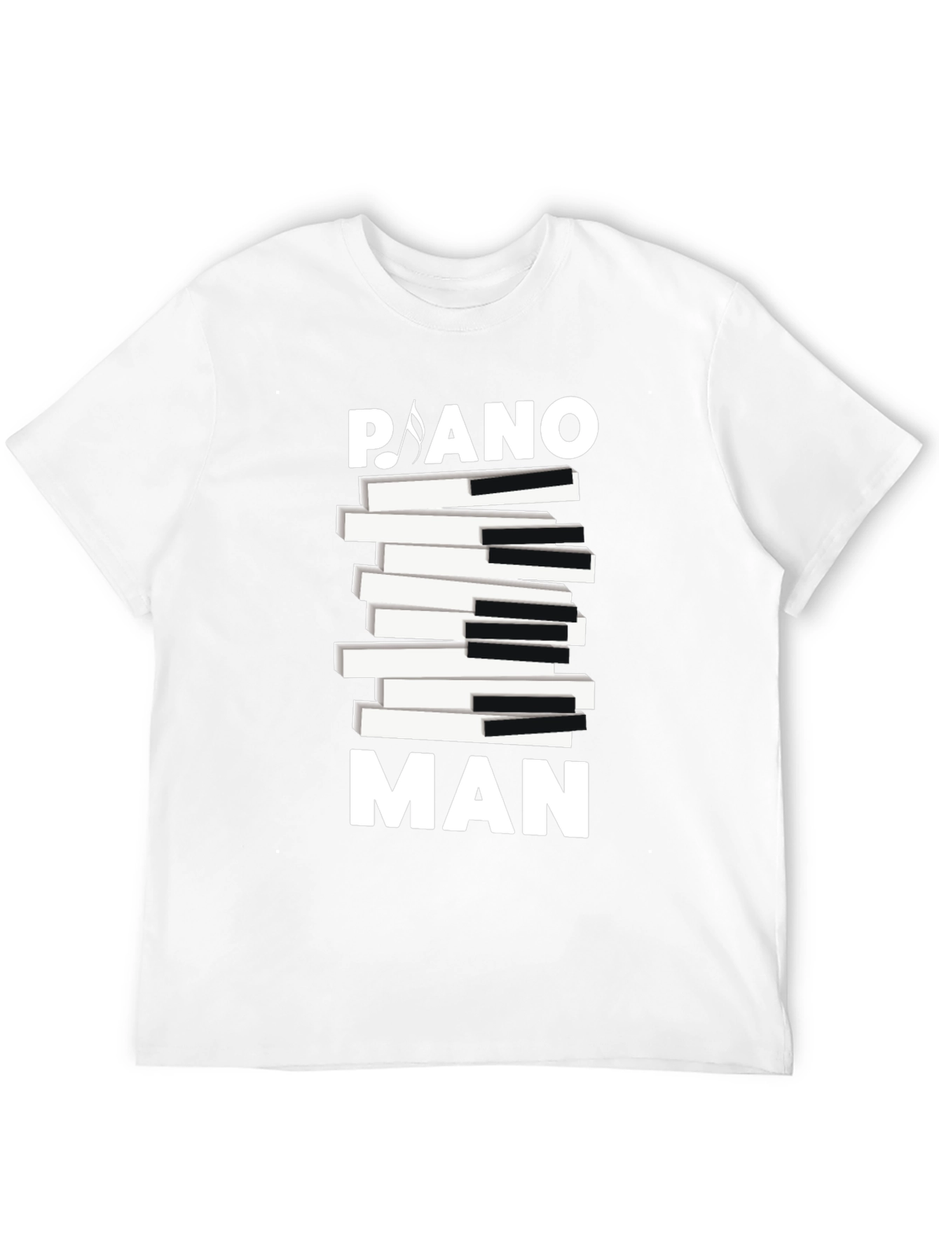 Piano Man Graphic Tee - Musical T-Shirt