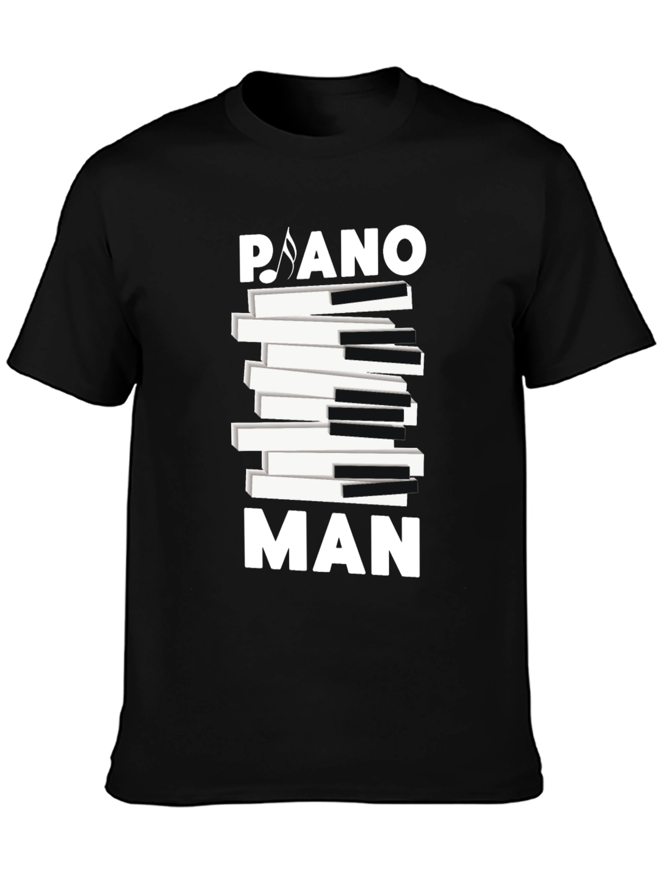 Piano Man Graphic Tee - Musical T-Shirt