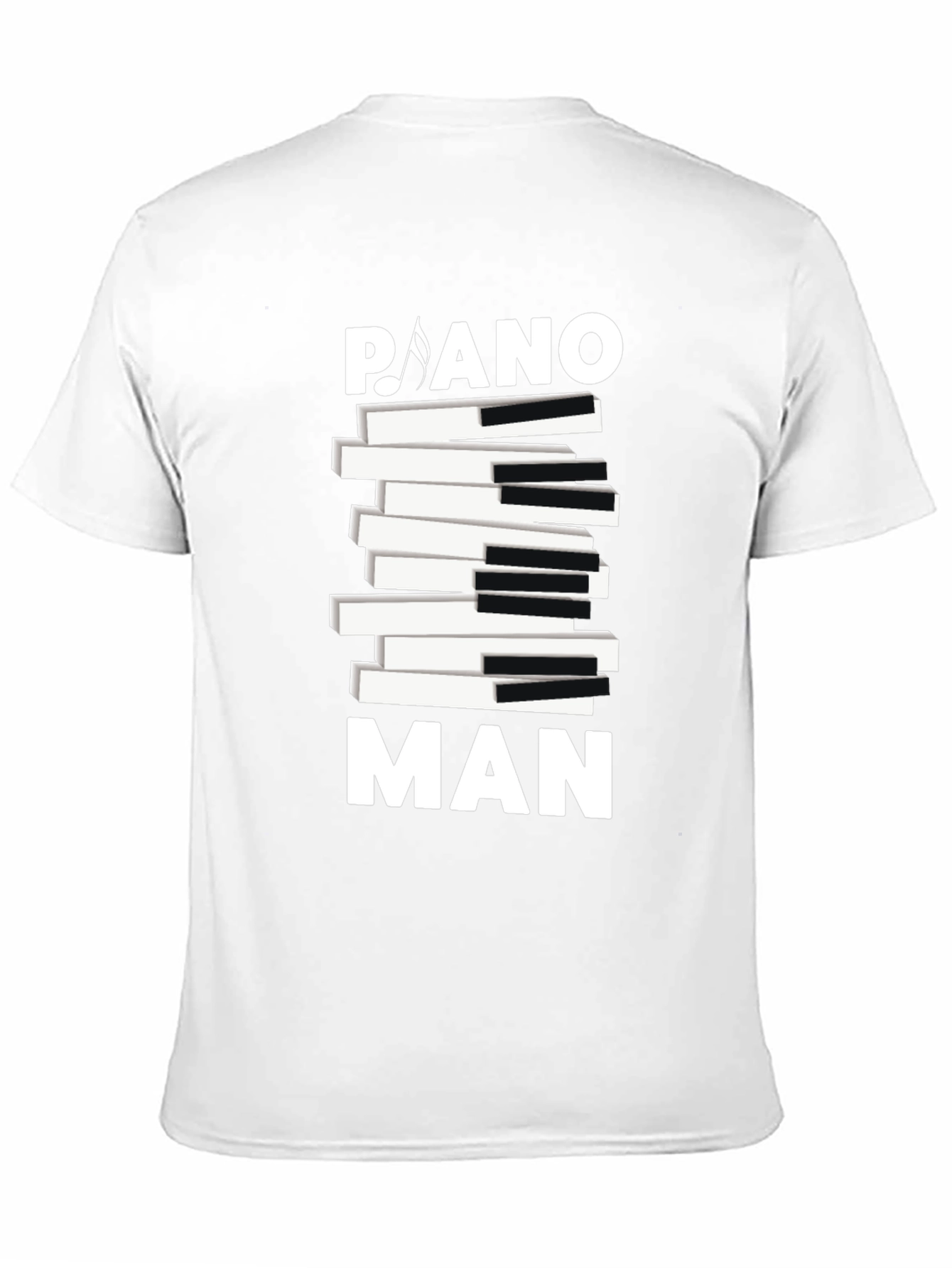 Piano Man Graphic Tee - Musical T-Shirt