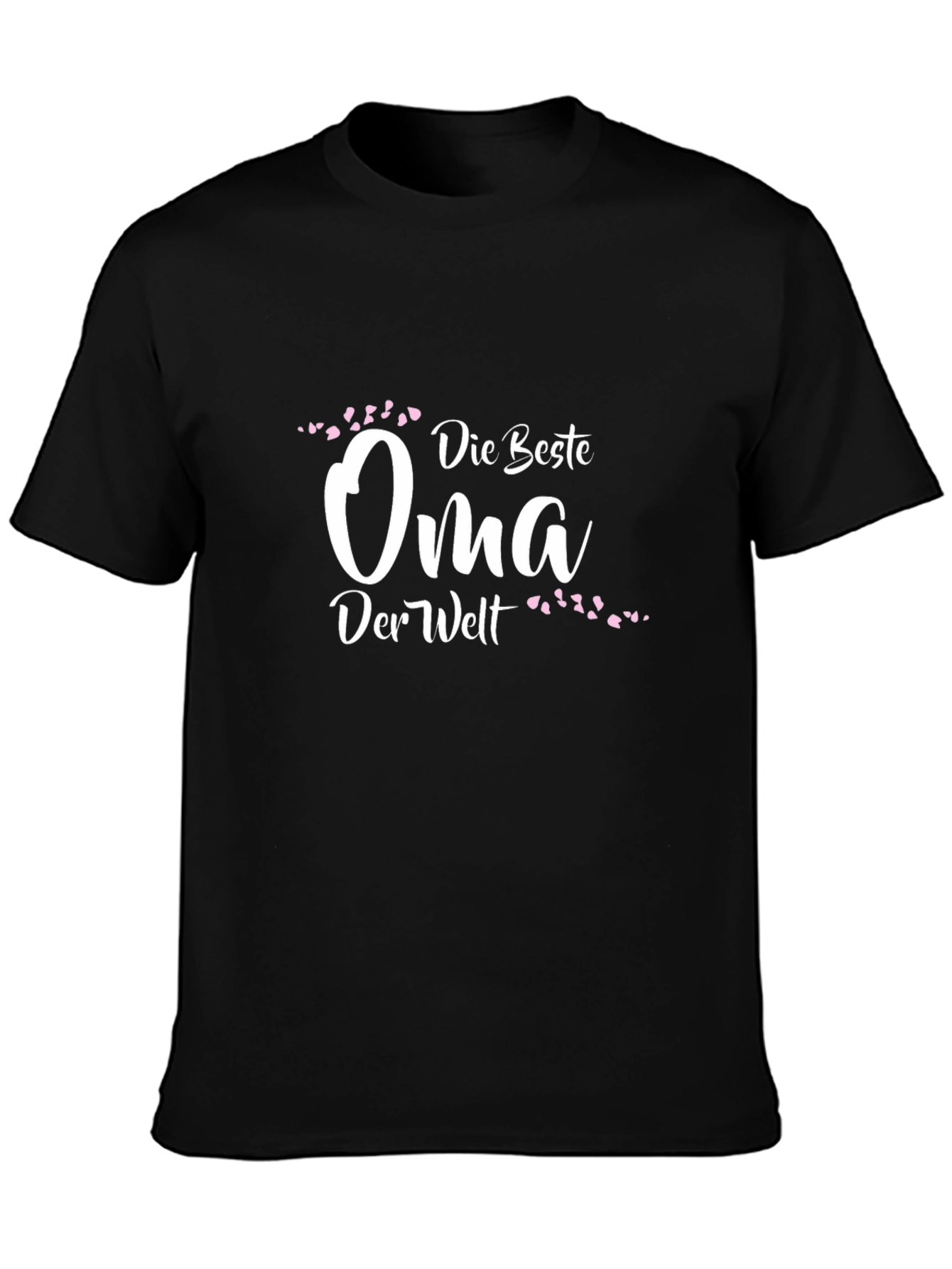 Die Beste Oma T-Shirt - Black Crew Neck Tee