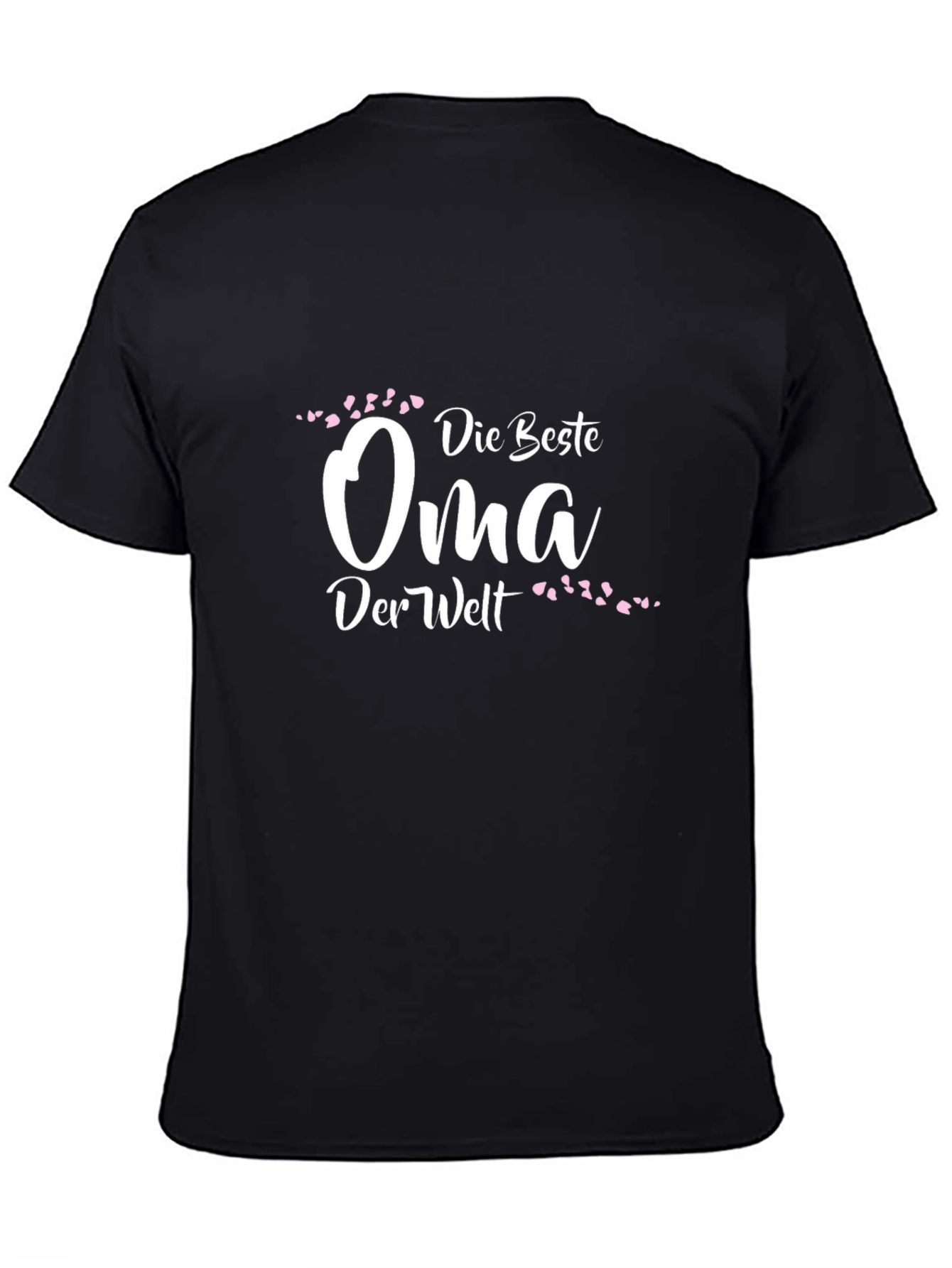Die Beste Oma T-Shirt - Black Crew Neck Tee