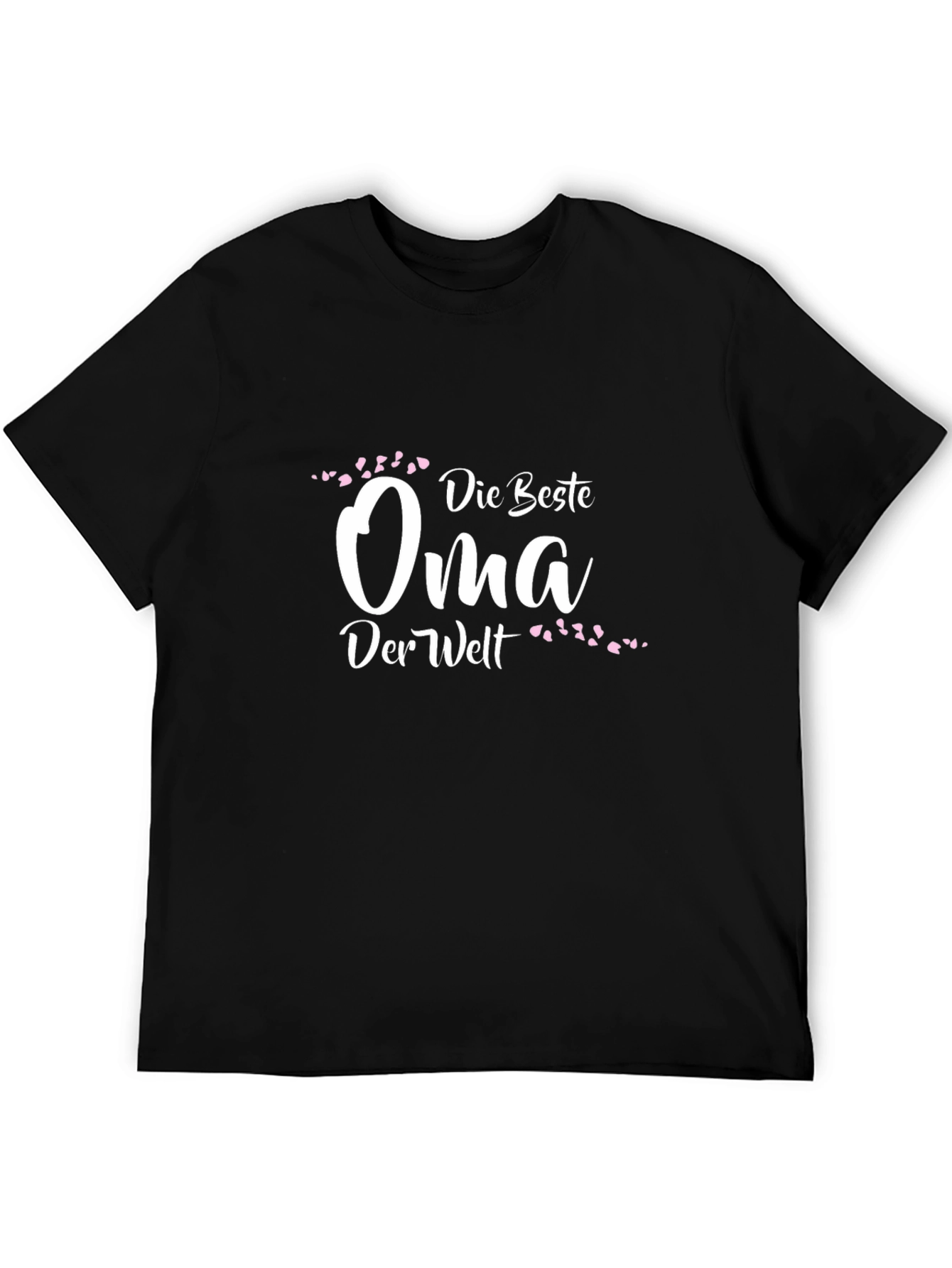 Die Beste Oma T-Shirt - Black Crew Neck Tee
