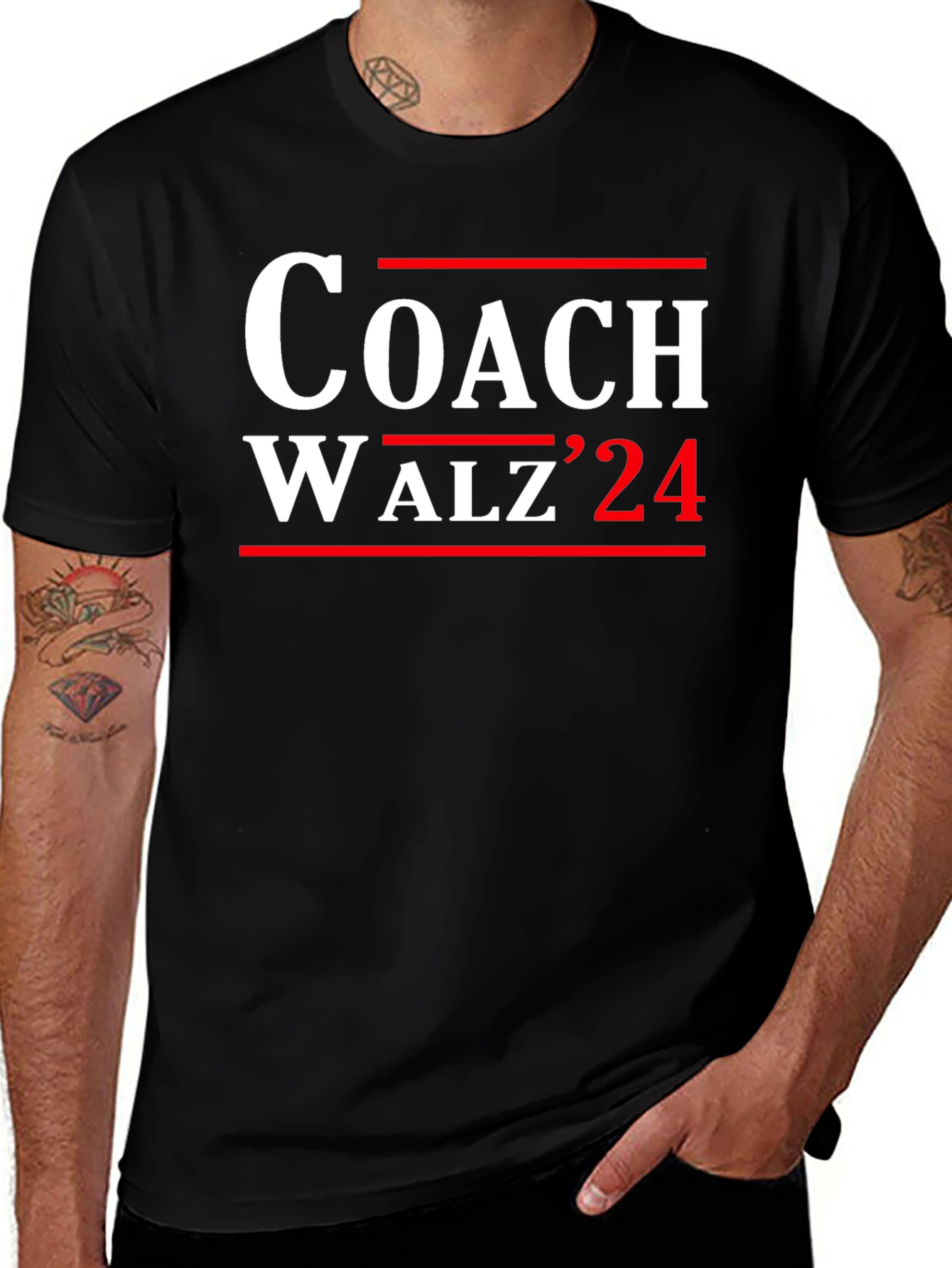 Coach Walz 24 Black Graphic T-Shirt