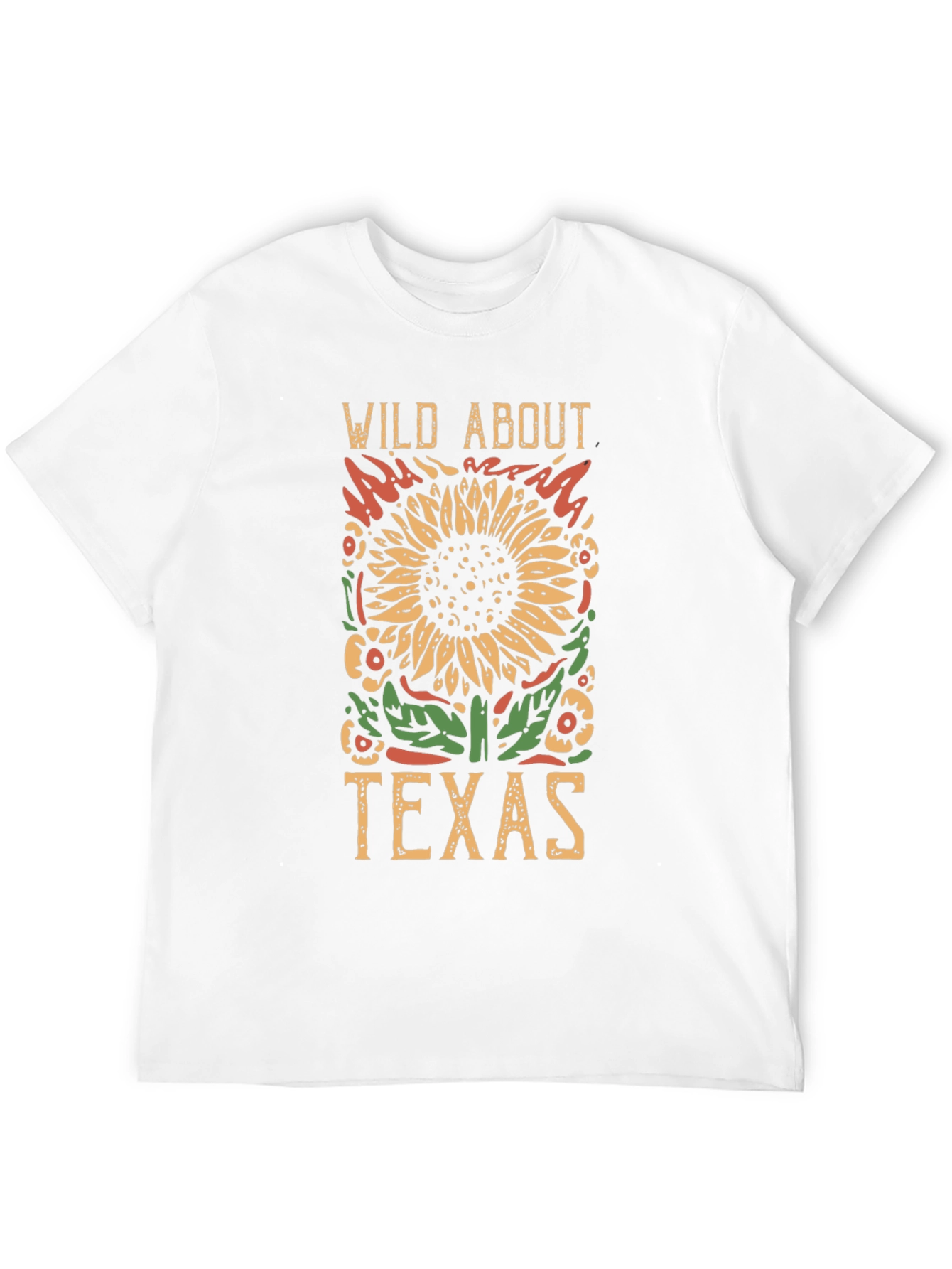 Wild About Texas Graphic Tee - Black Cotton T-Shirt