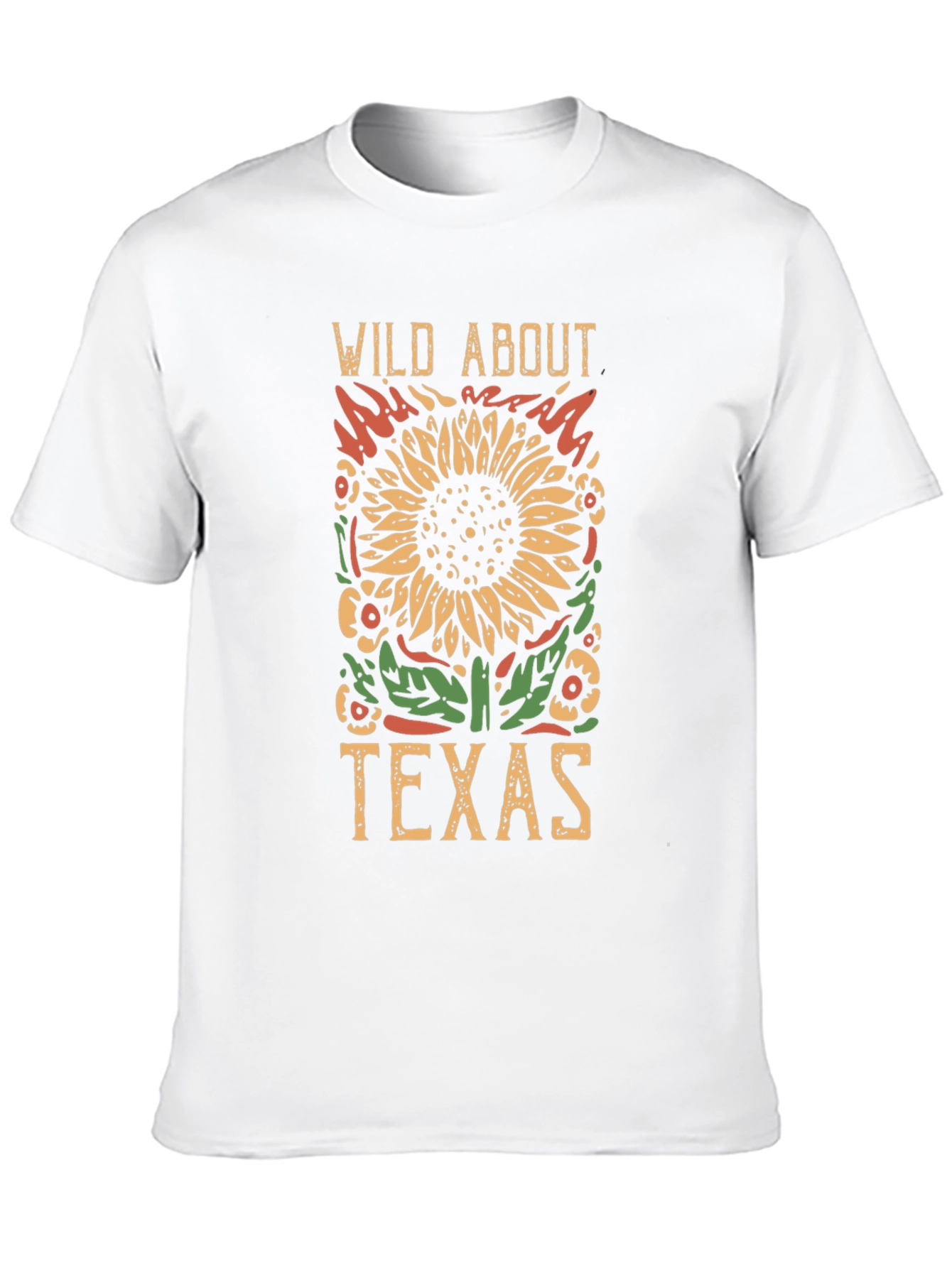 Wild About Texas Graphic Tee - Black Cotton T-Shirt