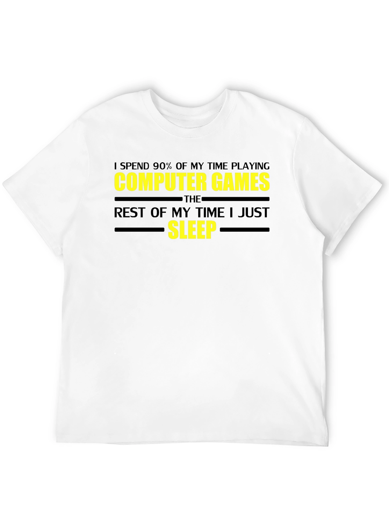Gamer T-Shirt - Sleep Computer Games Graphic Tee