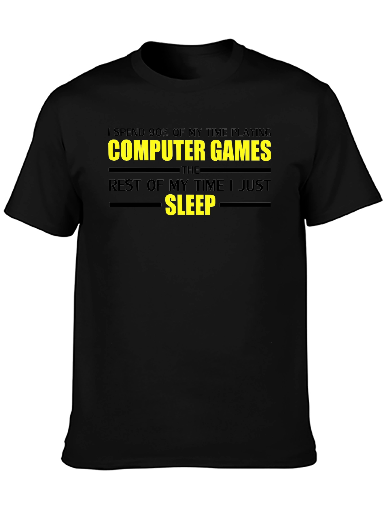 Gamer T-Shirt - Sleep Computer Games Graphic Tee