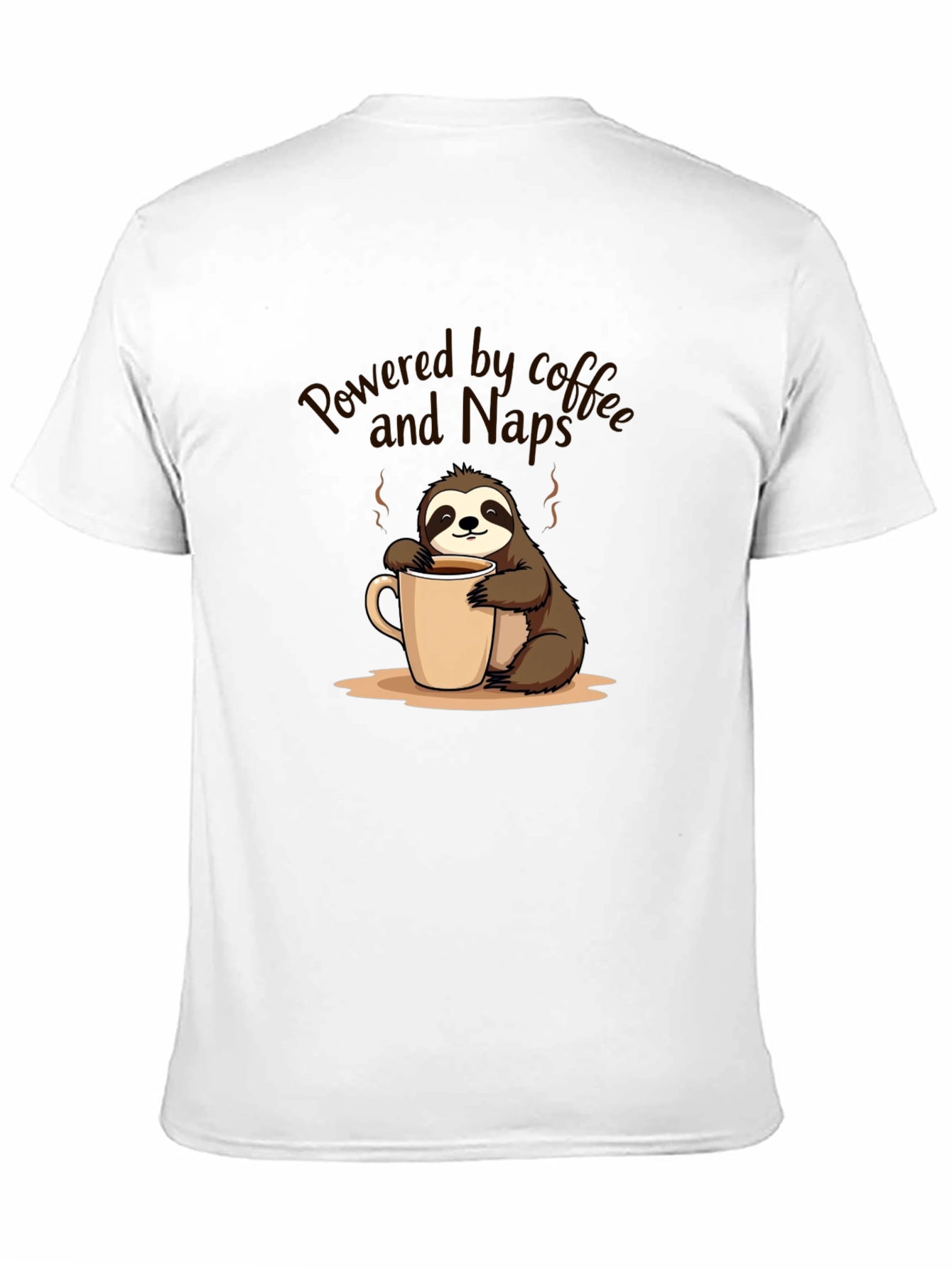 Powered by Coffee and Naps Sloth T-Shirt