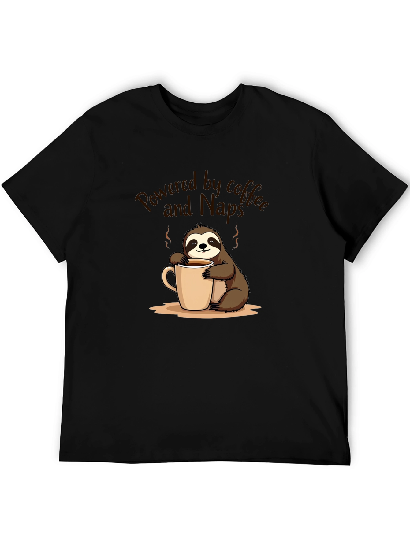 Powered by Coffee and Naps Sloth T-Shirt