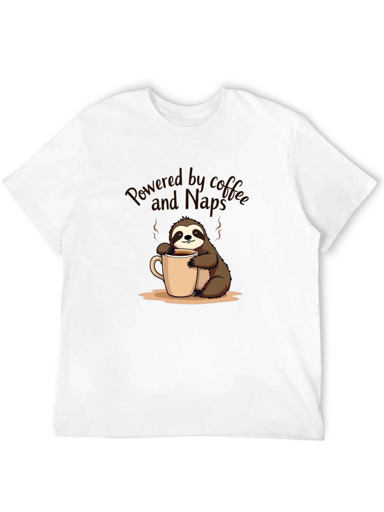 Powered by Coffee and Naps Sloth T-Shirt