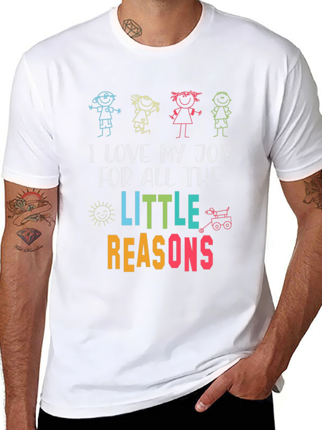 I Love My Job Teacher Graphic T-Shirt