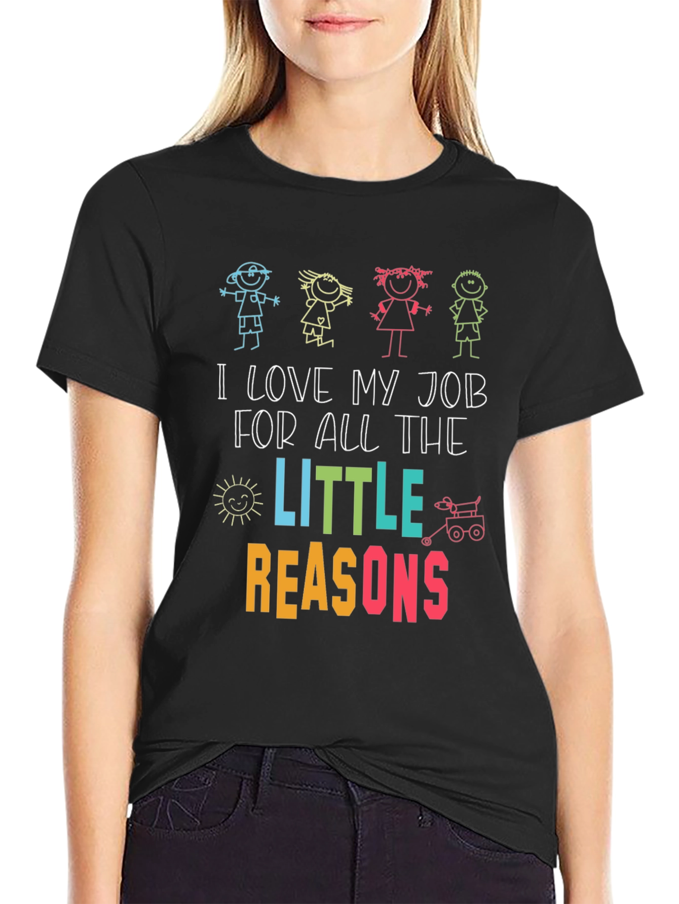 I Love My Job Teacher Graphic T-Shirt