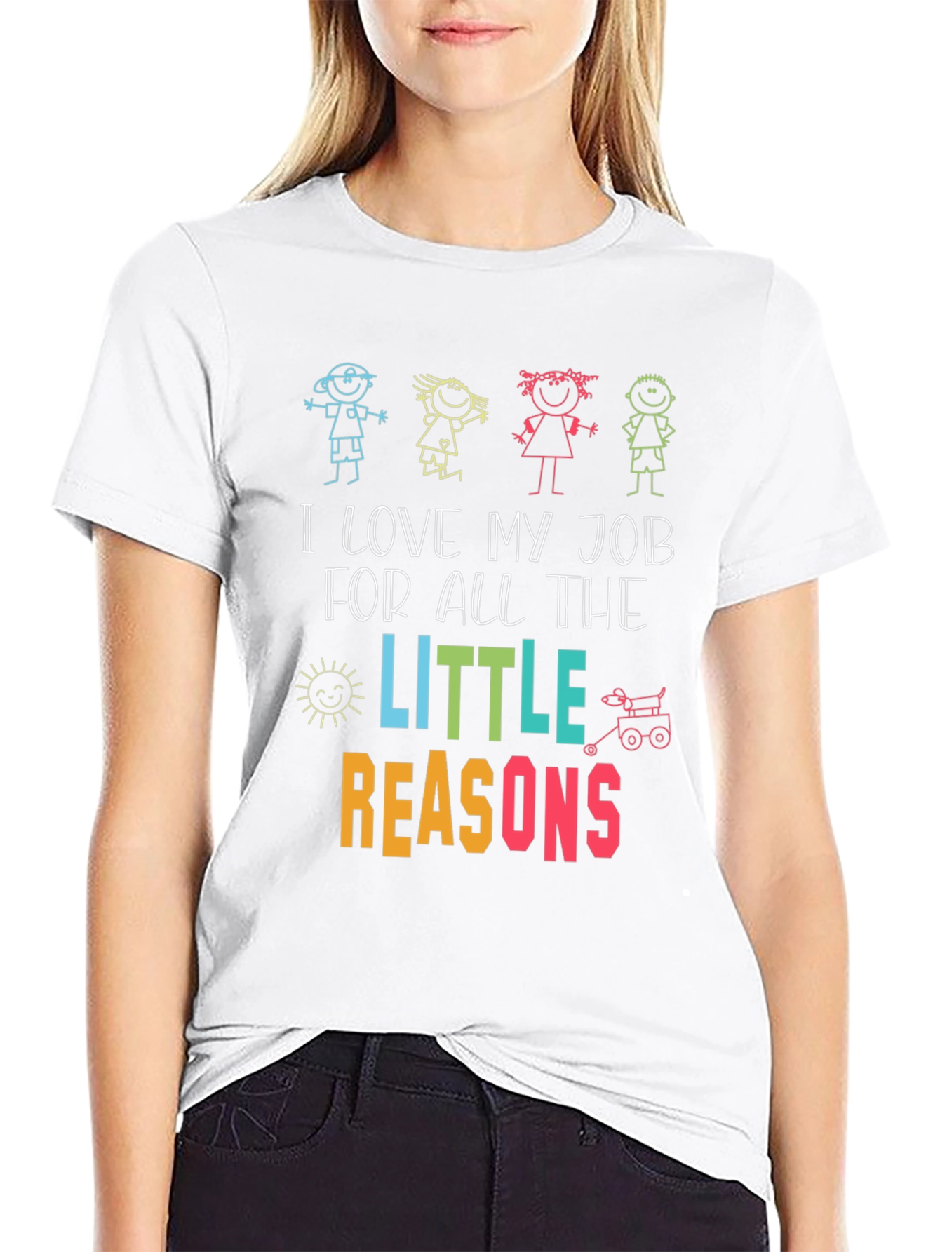 I Love My Job Teacher Graphic T-Shirt