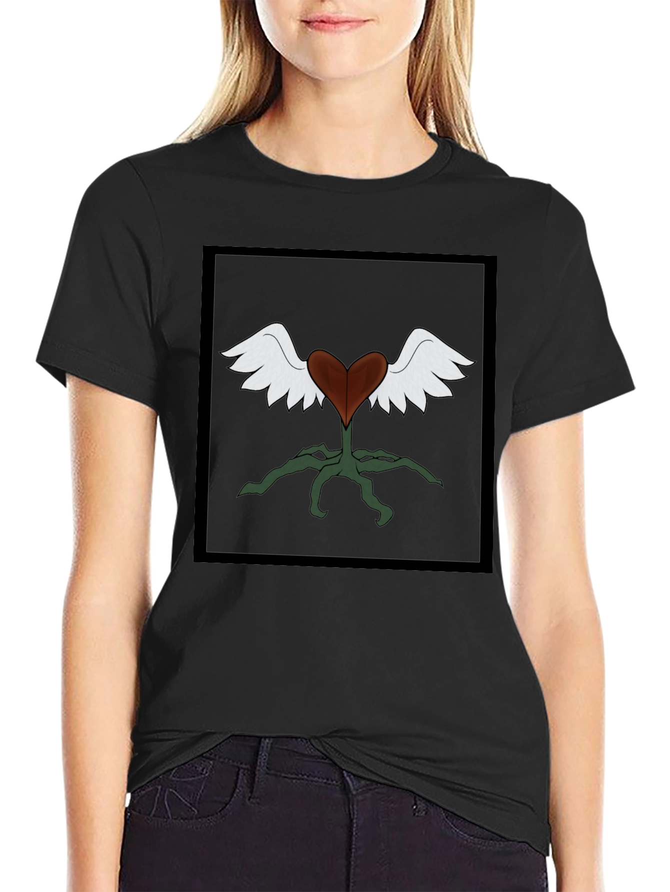 Winged Heart Plant Graphic Tee