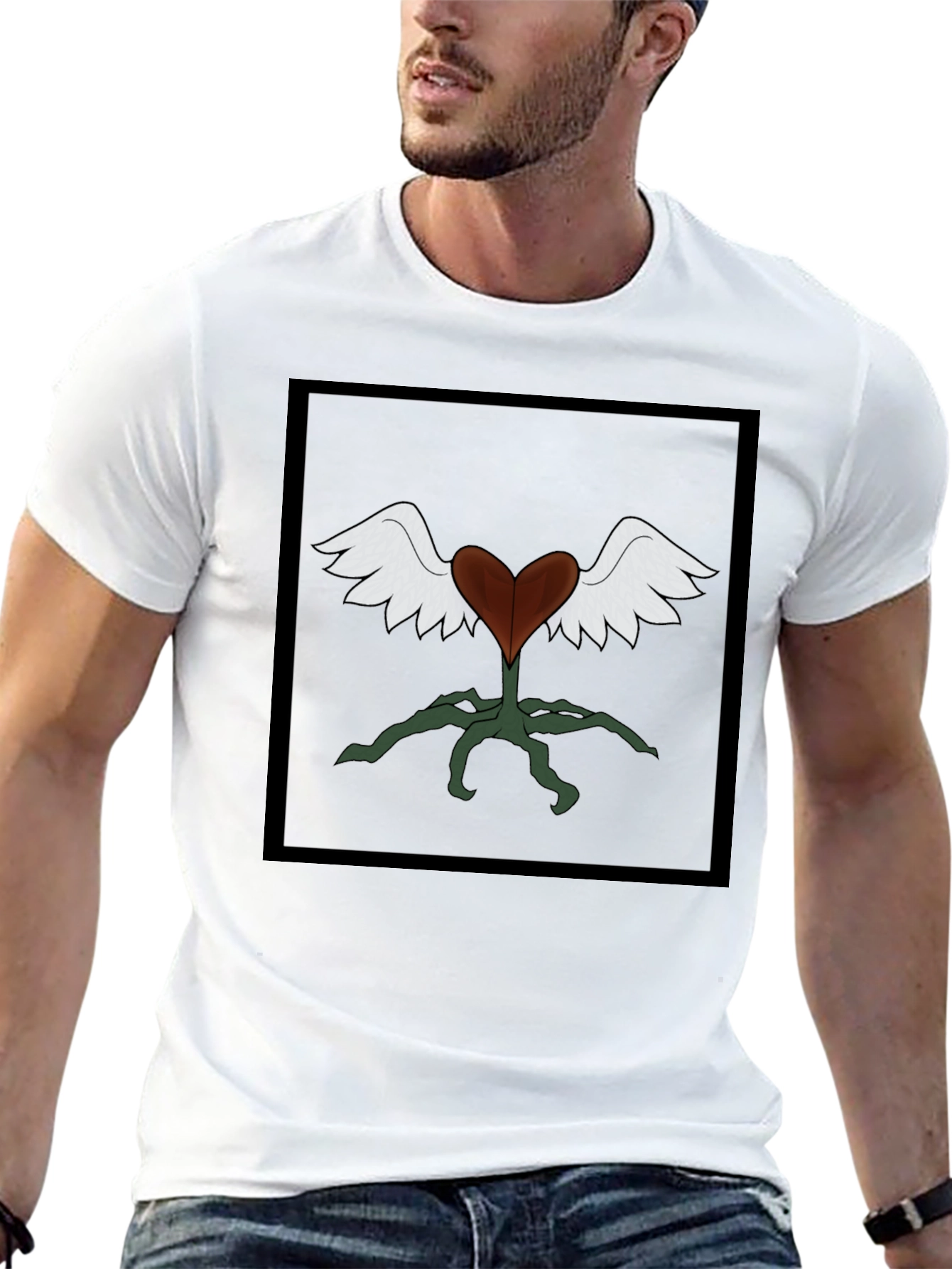 Winged Heart Plant Graphic Tee