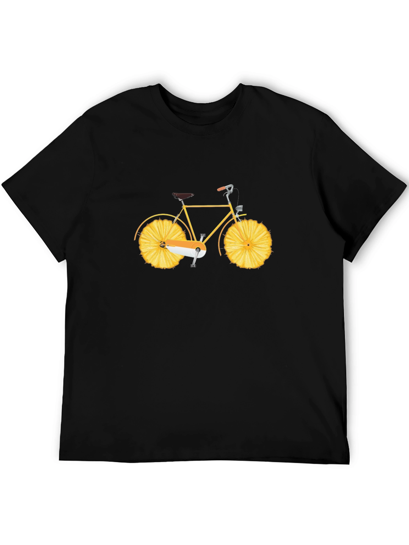 Novelty T-Shirt - Bike with Pineapple Wheels