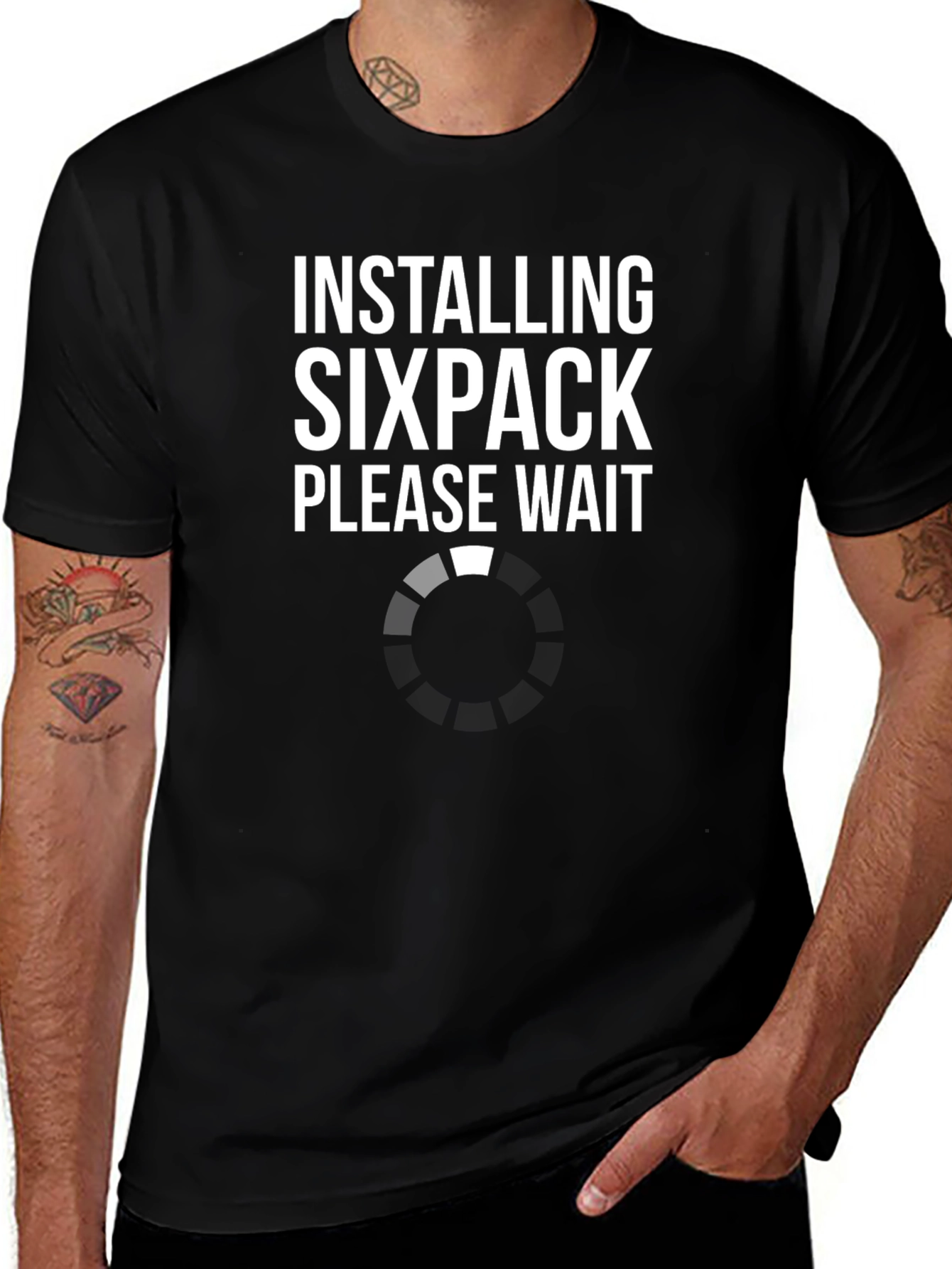 Installing Sixpack Funny Graphic Tee