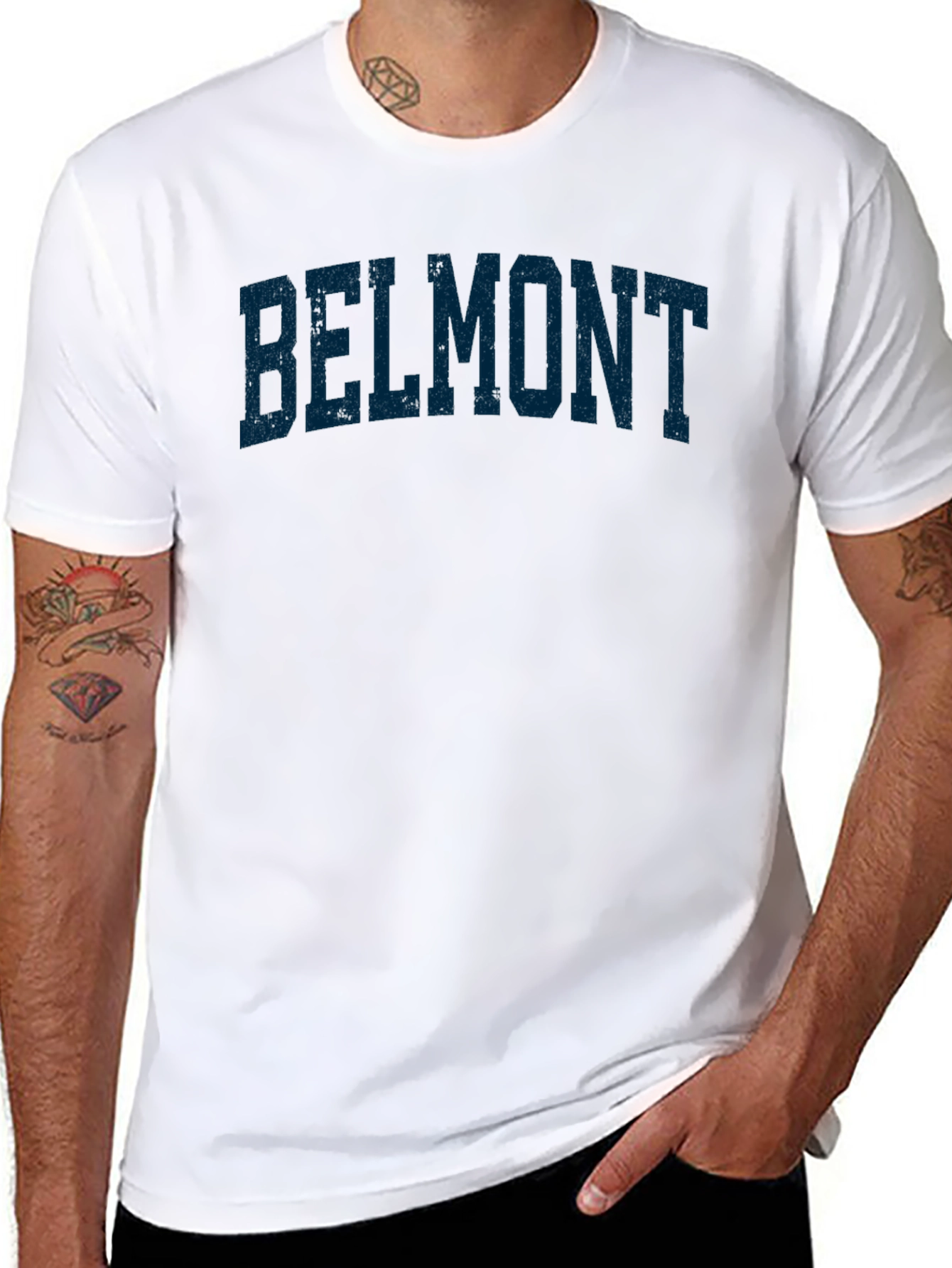 Belmont Arch Text Graphic T-Shirt