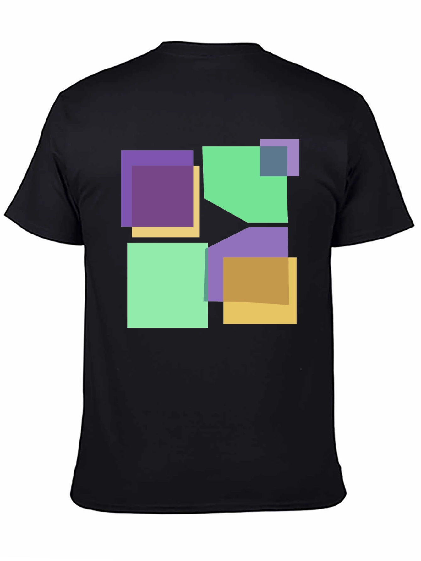 Geometric Squares Graphic T-Shirt