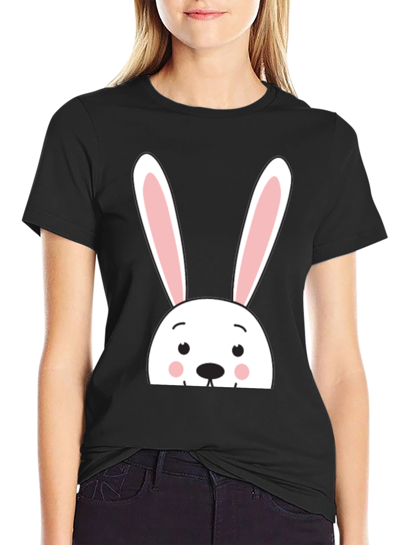 Cute Bunny Graphic T-Shirt