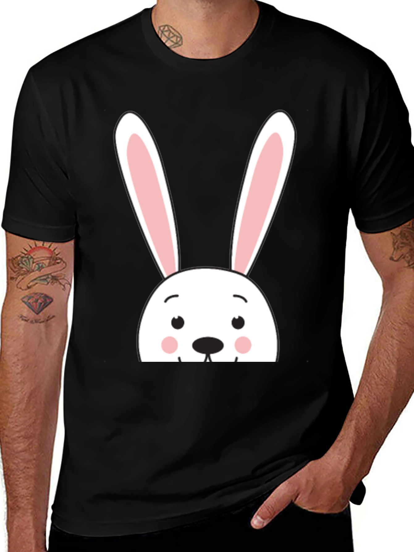 Cute Bunny Graphic T-Shirt