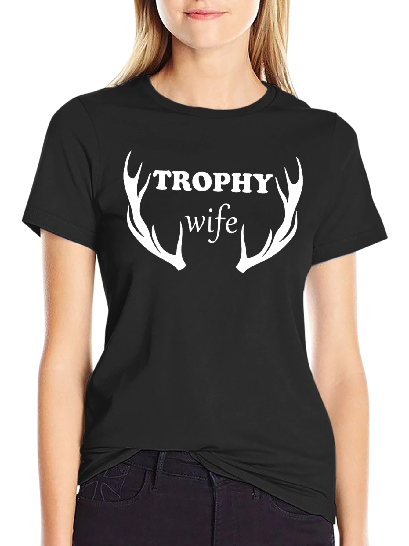 Trophy Wife Graphic T-Shirt - Antler Design