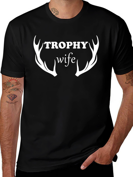 Trophy Wife Graphic T-Shirt - Antler Design