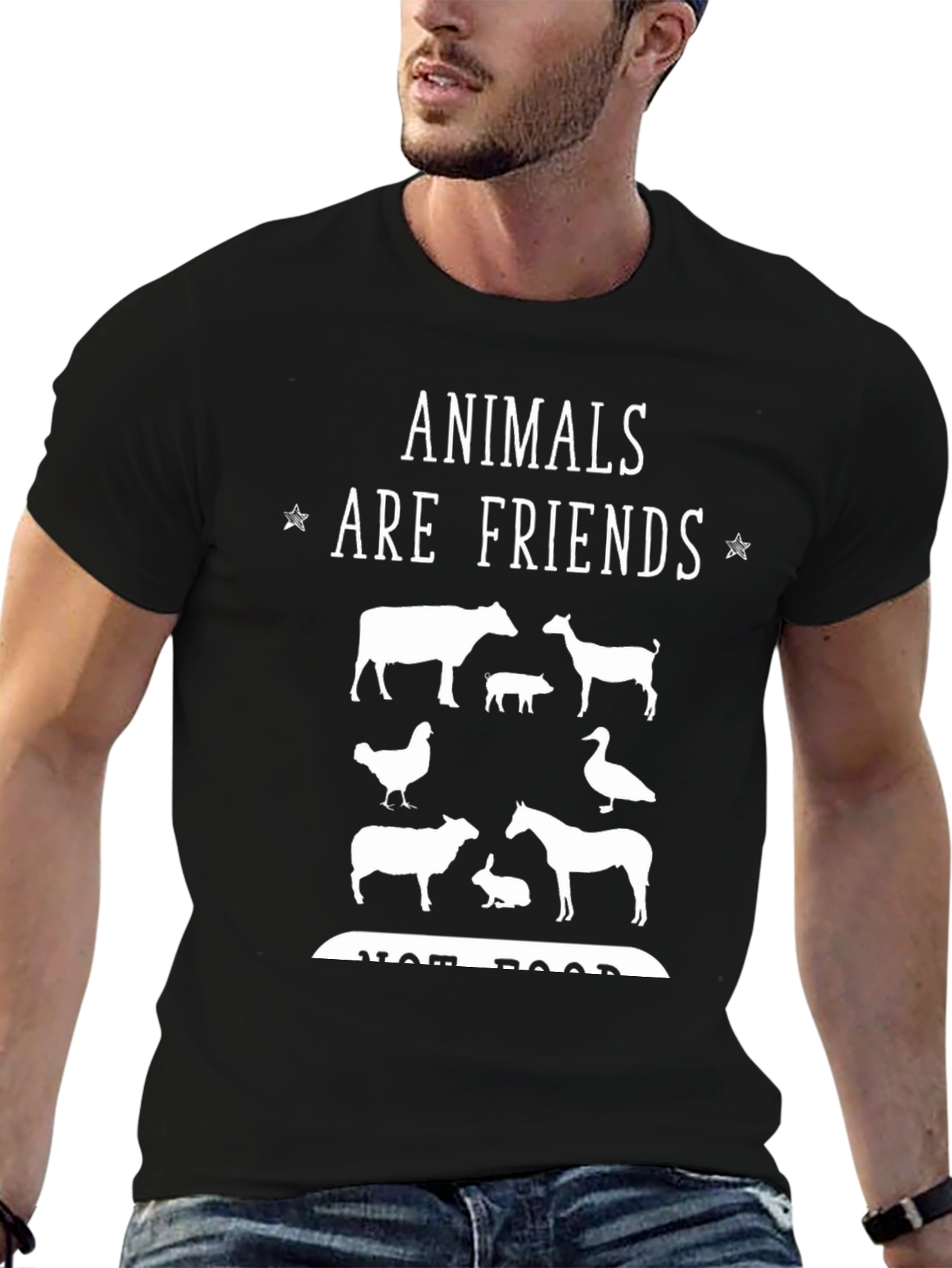 Animals are Friends T-Shirt - Vegan Tee