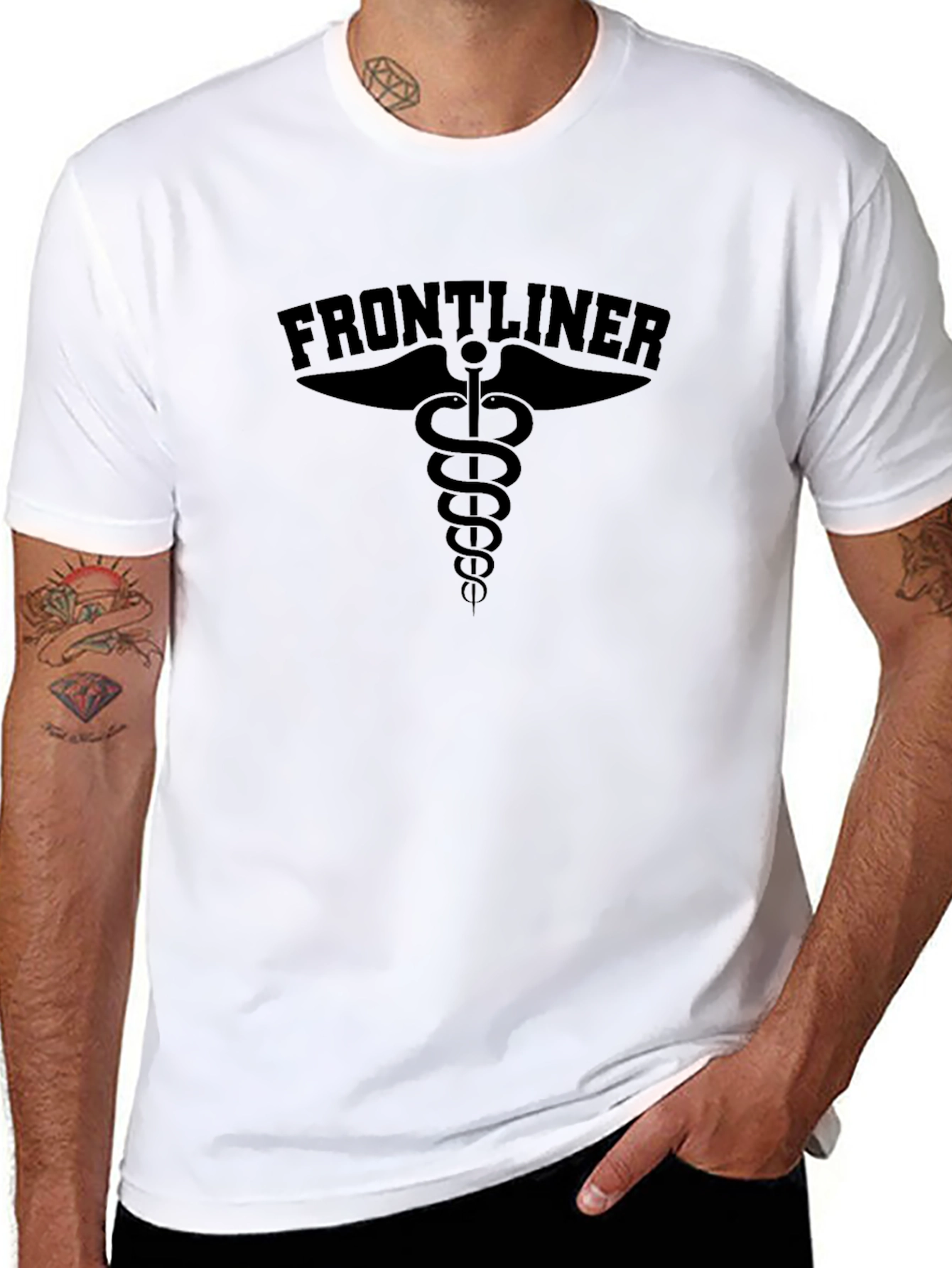 Frontliner Medical Symbol Black T-Shirt