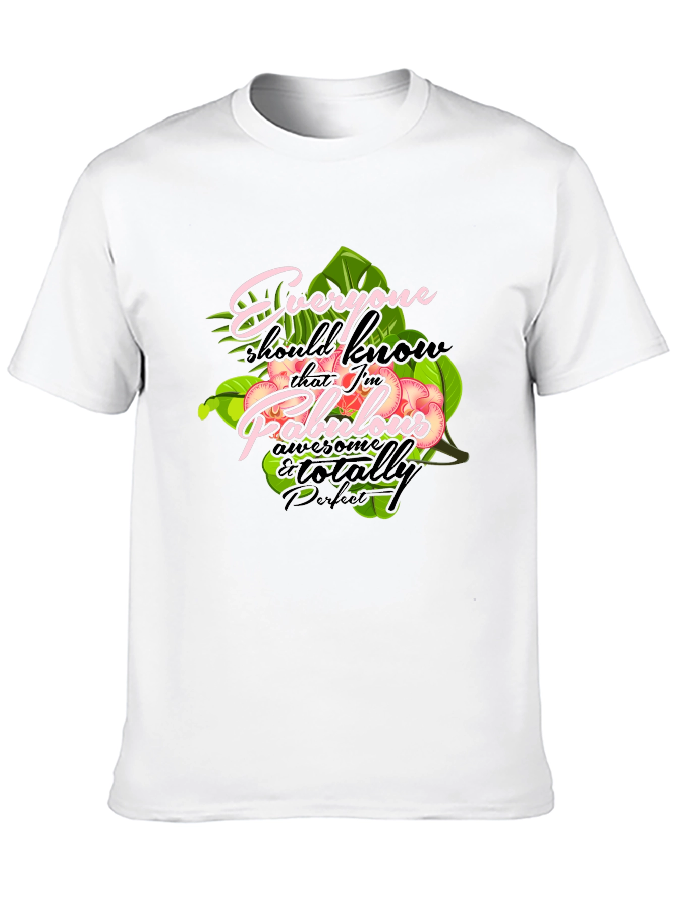Fabulous Graphic Print Crewneck T-Shirt