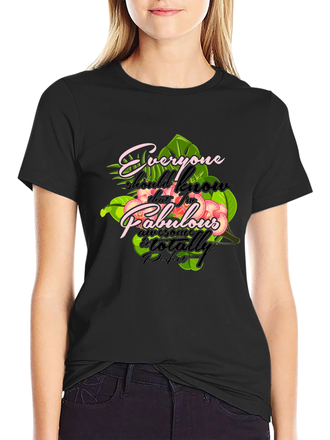 Fabulous Graphic Print Crewneck T-Shirt