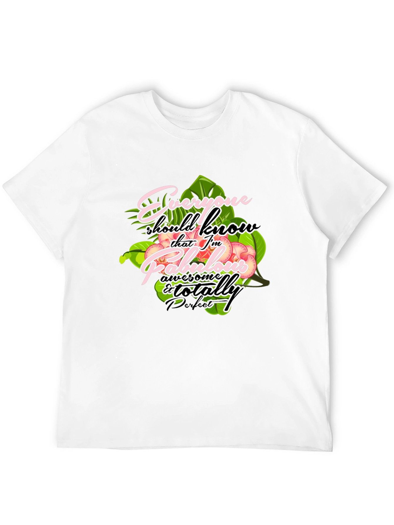 Fabulous Graphic Print Crewneck T-Shirt