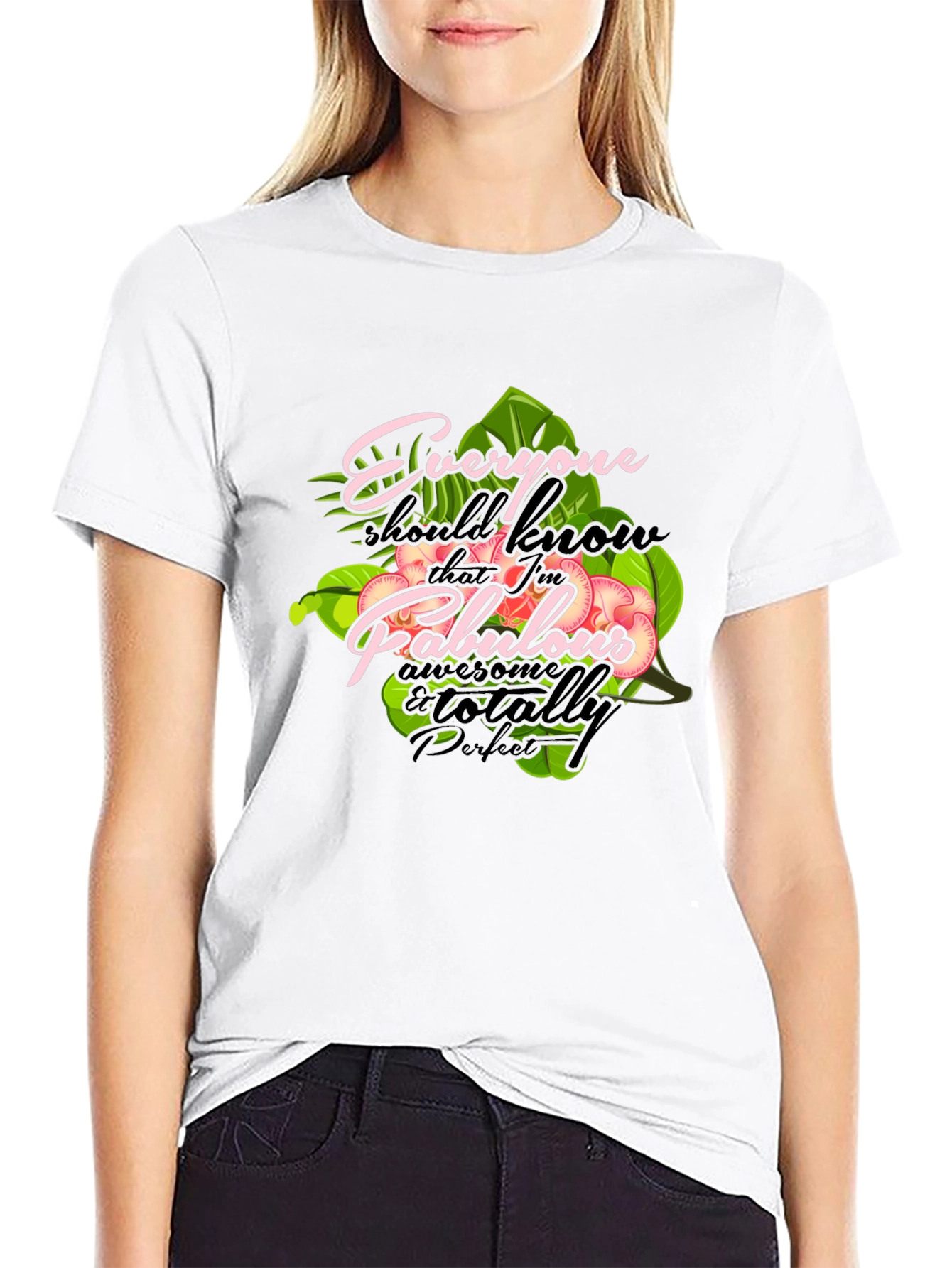 Fabulous Graphic Print Crewneck T-Shirt