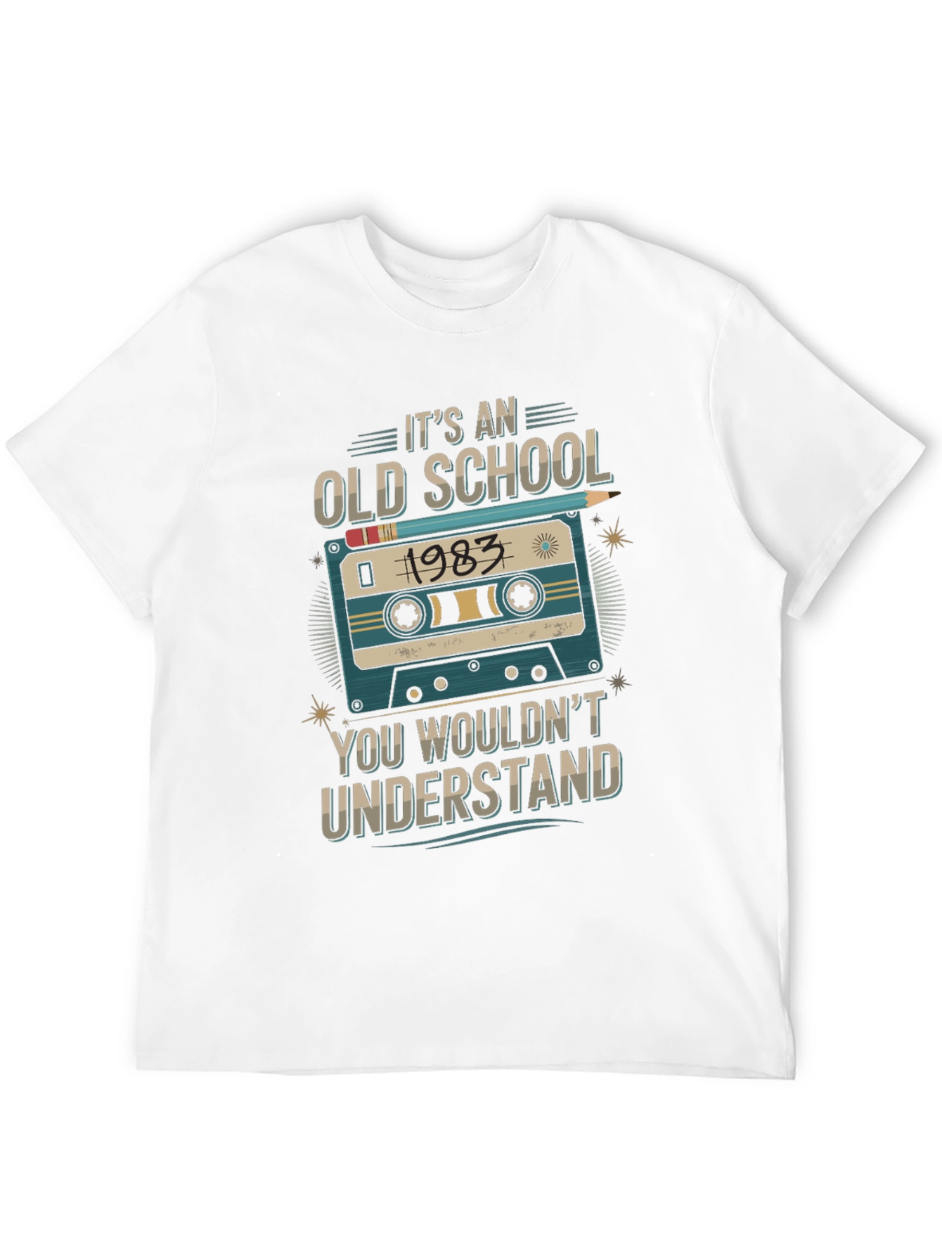 Old School 1983 Cassette Tape T-Shirt